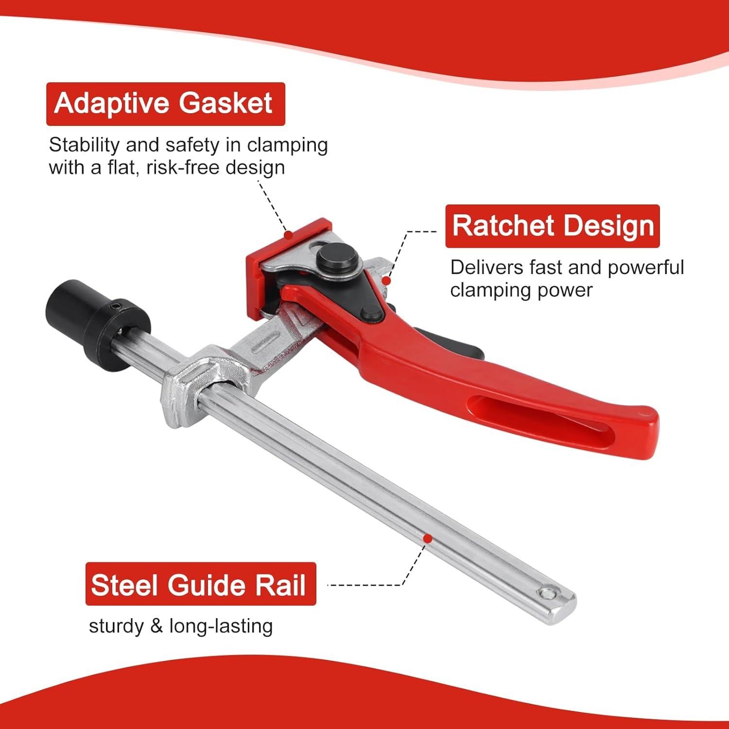 Abrazadera de Palanca MFT FACULX 3/4" (19mm) con 2 Perros