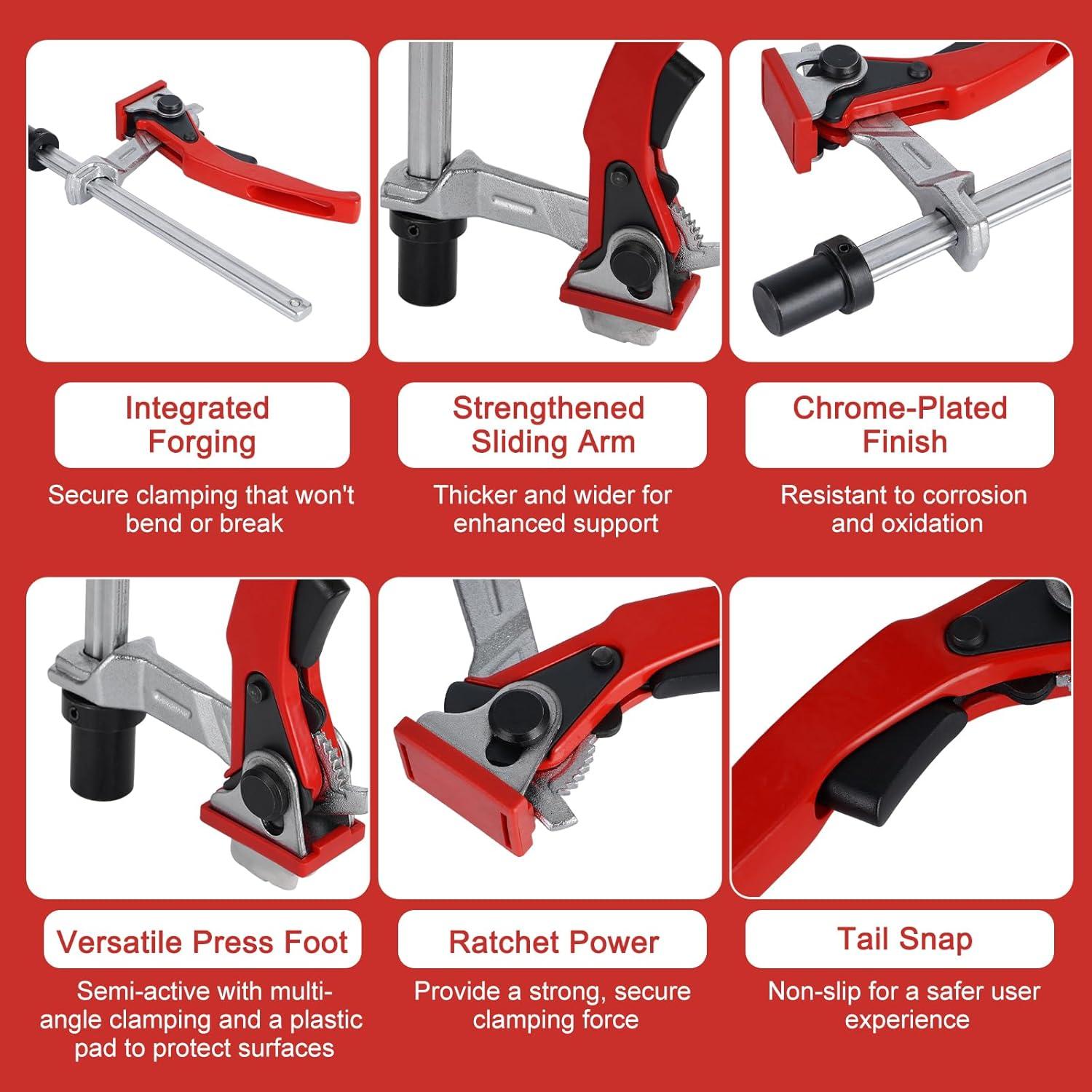 Abrazadera de Palanca MFT FACULX 3/4" (19mm) con 2 Perros
