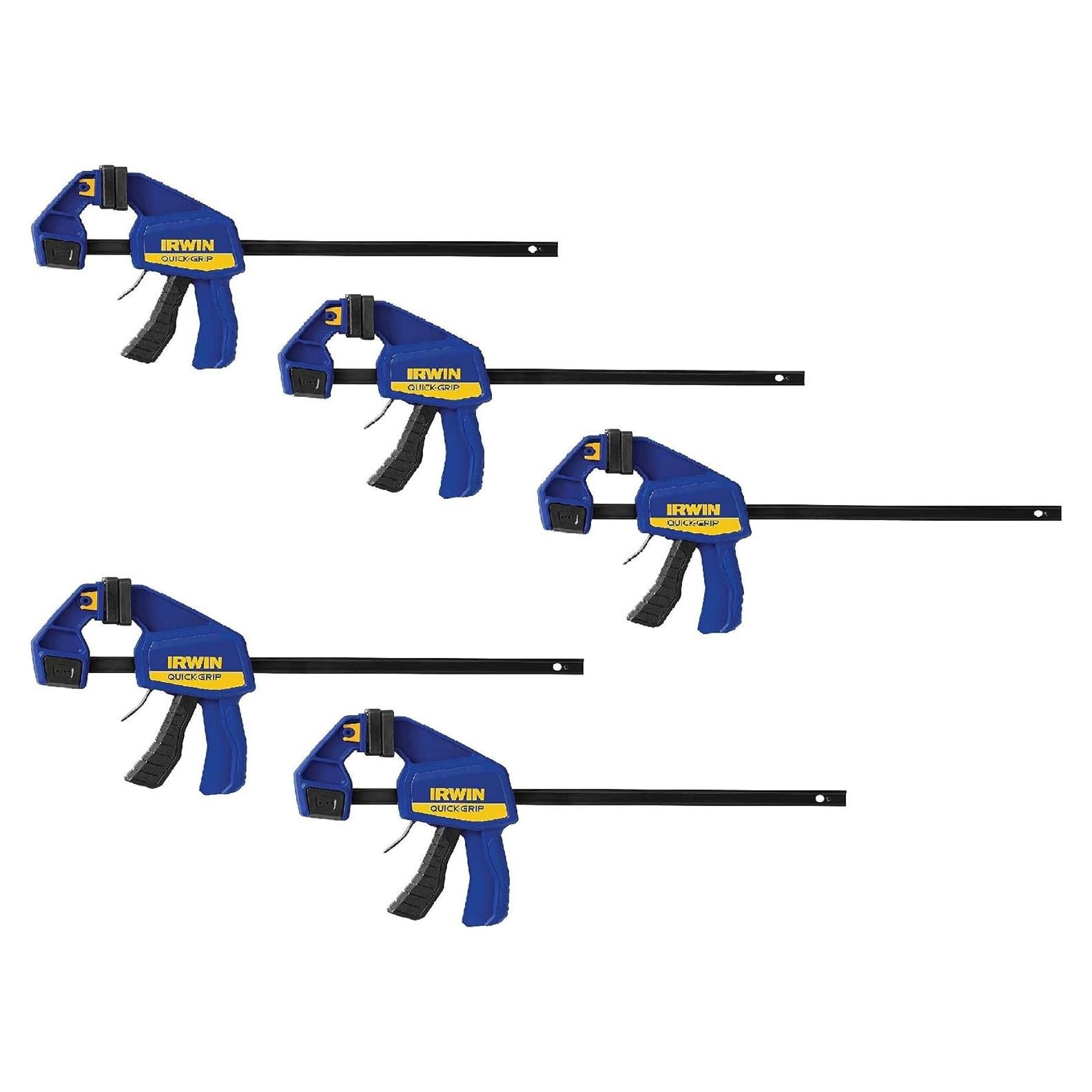 Abrazadera de Barrote de Una Mano IRWIN Quick-Grip 30.48 cm Paquete de 5