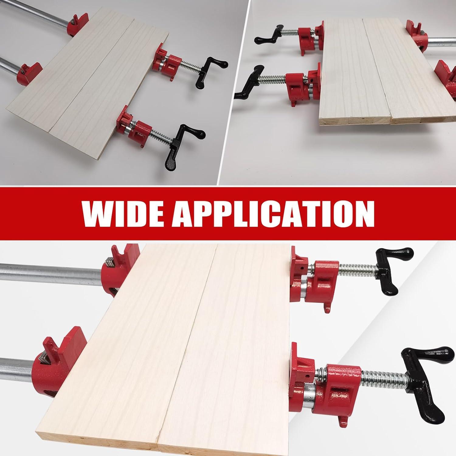 Juego de abrazaderas de tubo FLKQC 3/4" para encolar madera