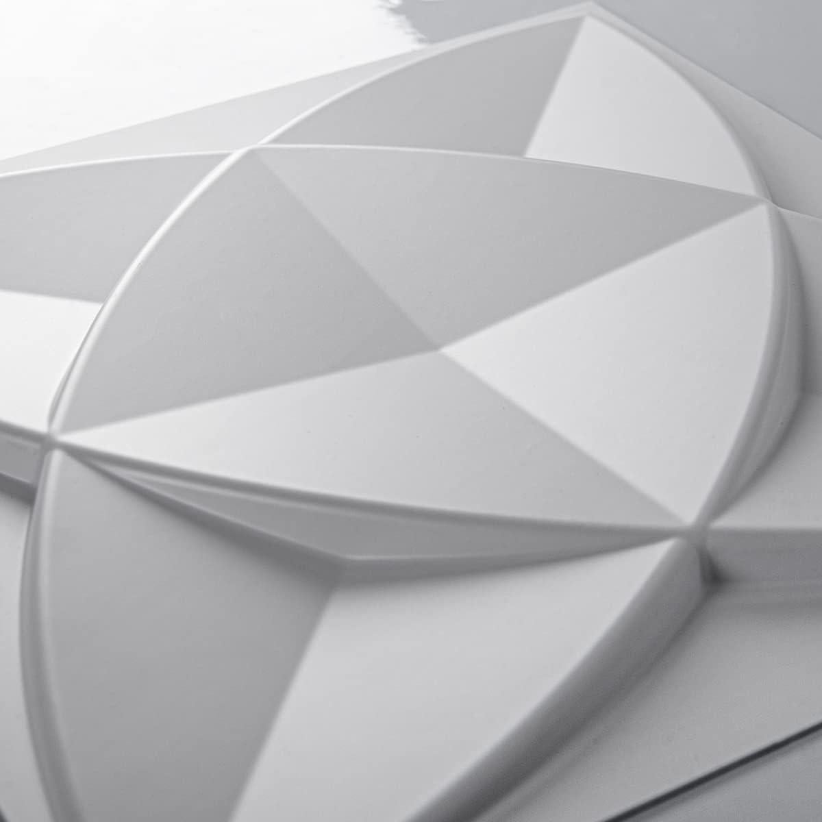 Paneles de Pared 3D Art3d de PVC Blanco - 33 Azulejos, 2.97 m²