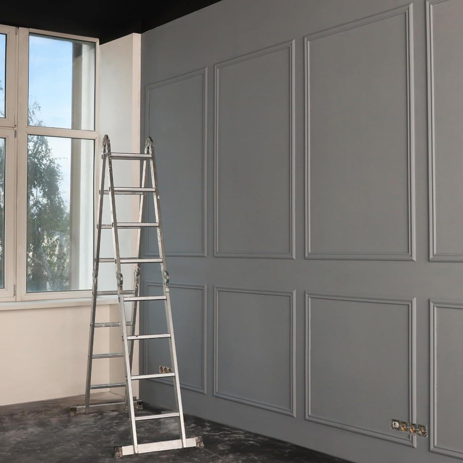 Kit de Moldura de Pared Autoadhesiva Pangda 3D 3 Set 137x61 cm