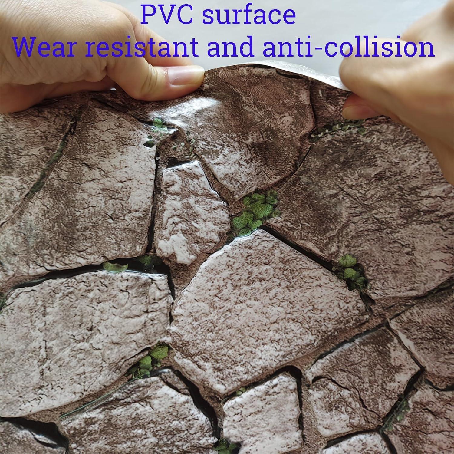 Paneles 3D Autoadhesivos de PVC - Piedra Simulada 30x30 cm - 10 Pcs