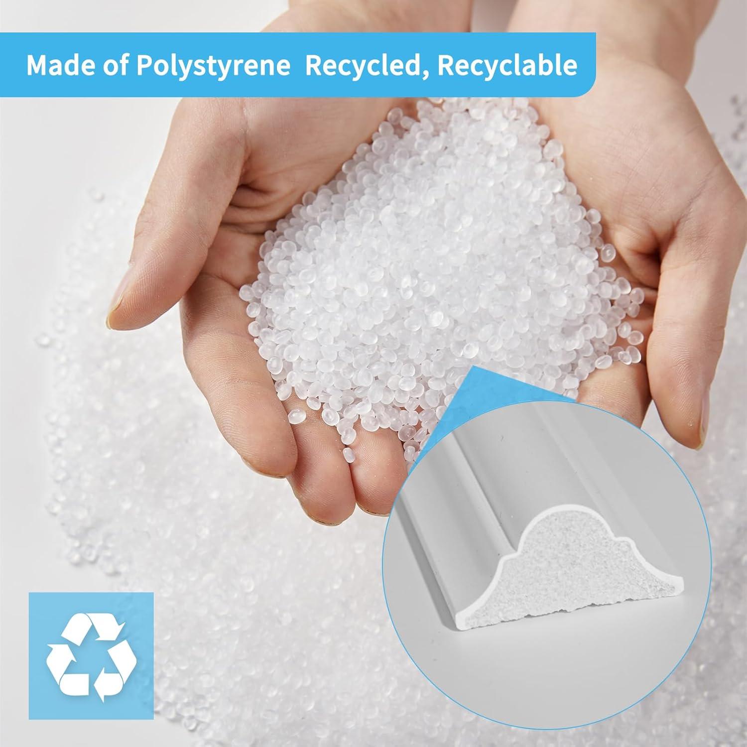 Juego de Molduras de Pared Pre-Cortadas Art3d 24 Piezas Blanco