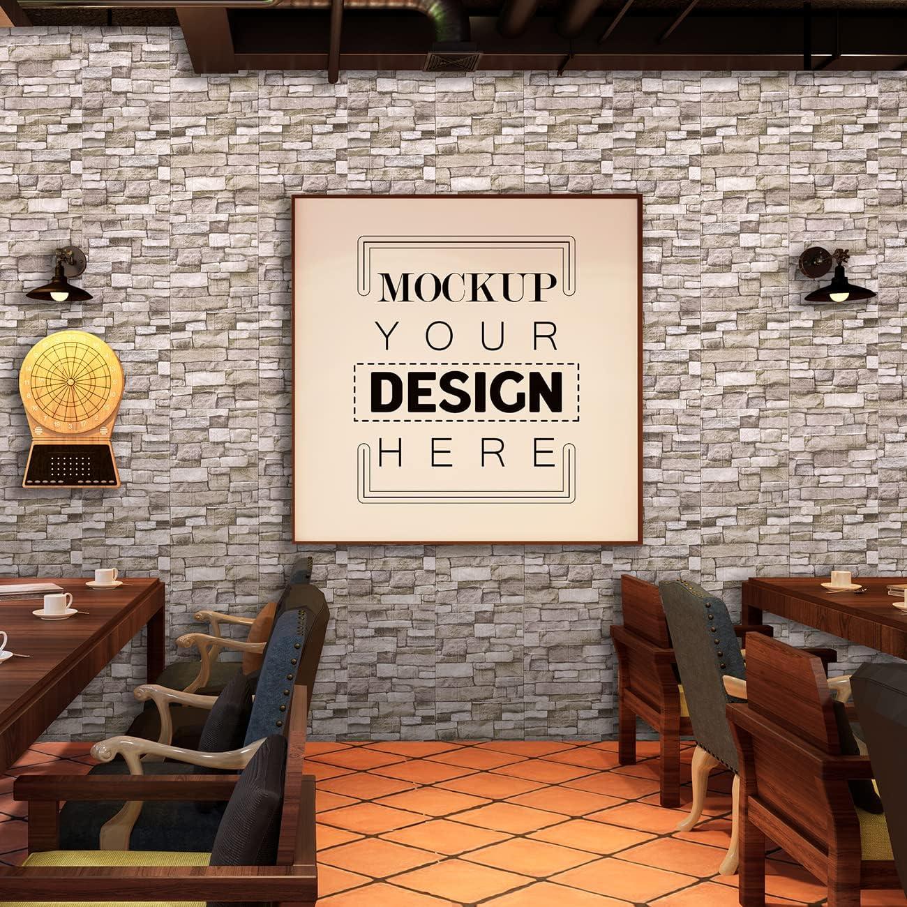 Paneles de Pared 3D Autoadhesivos YU LI 10PCS Color Roca