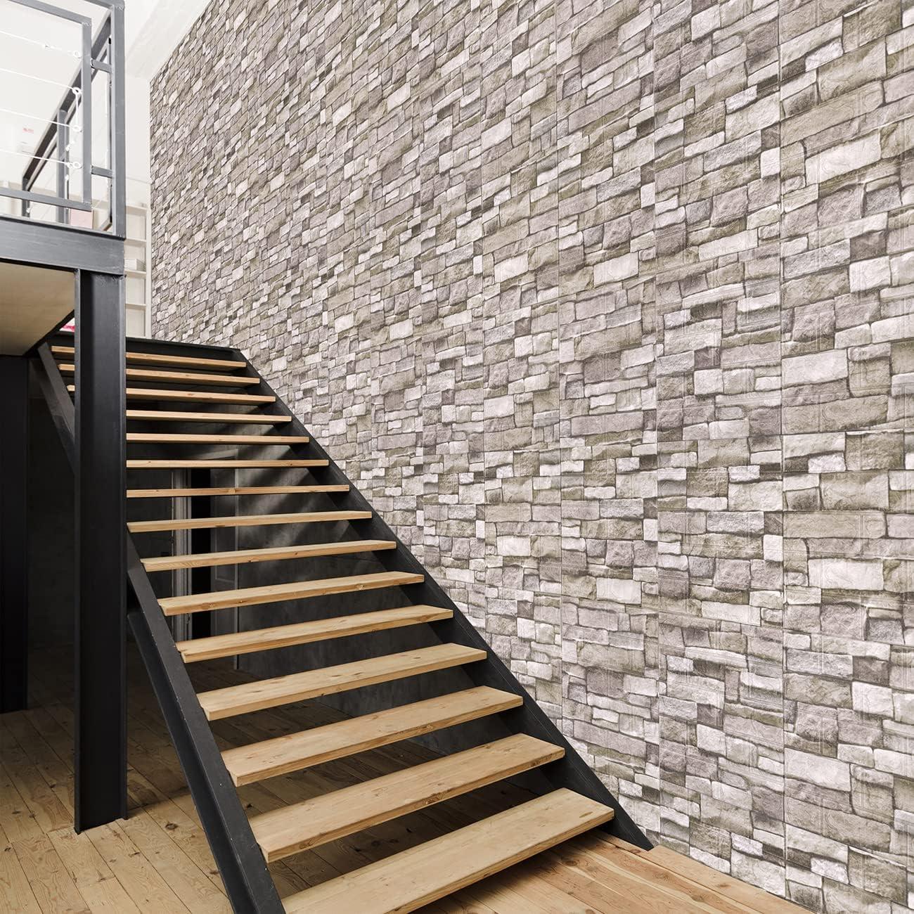 Paneles de Pared 3D Autoadhesivos YU LI 10PCS Color Roca