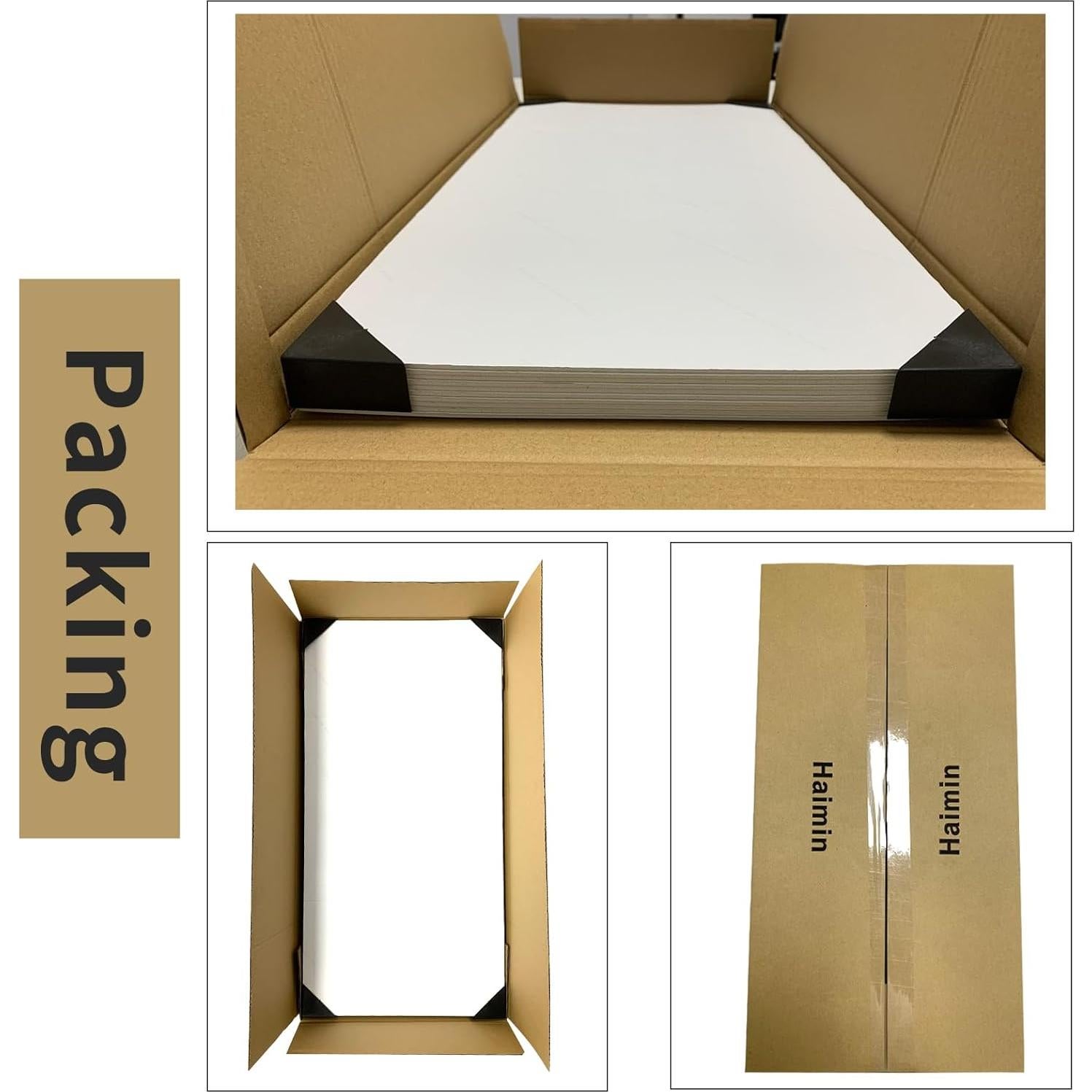 Paneles de Pared Autoadhesivos Haimin 10 Piezas 60x30 cm Blanco