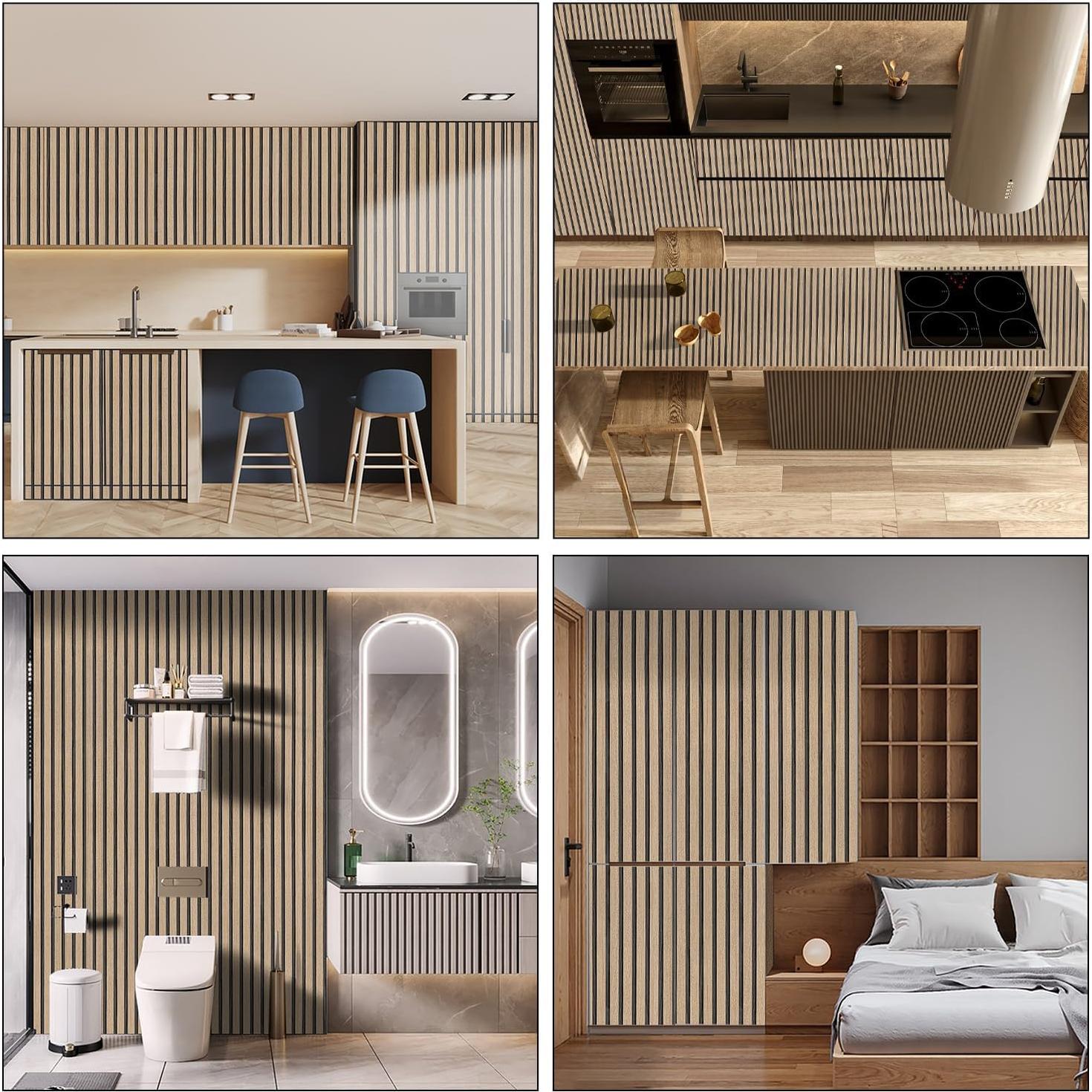 Papel Tapiz Autoadhesivo LOVADA Madera Marrón 44.45cm x 508cm