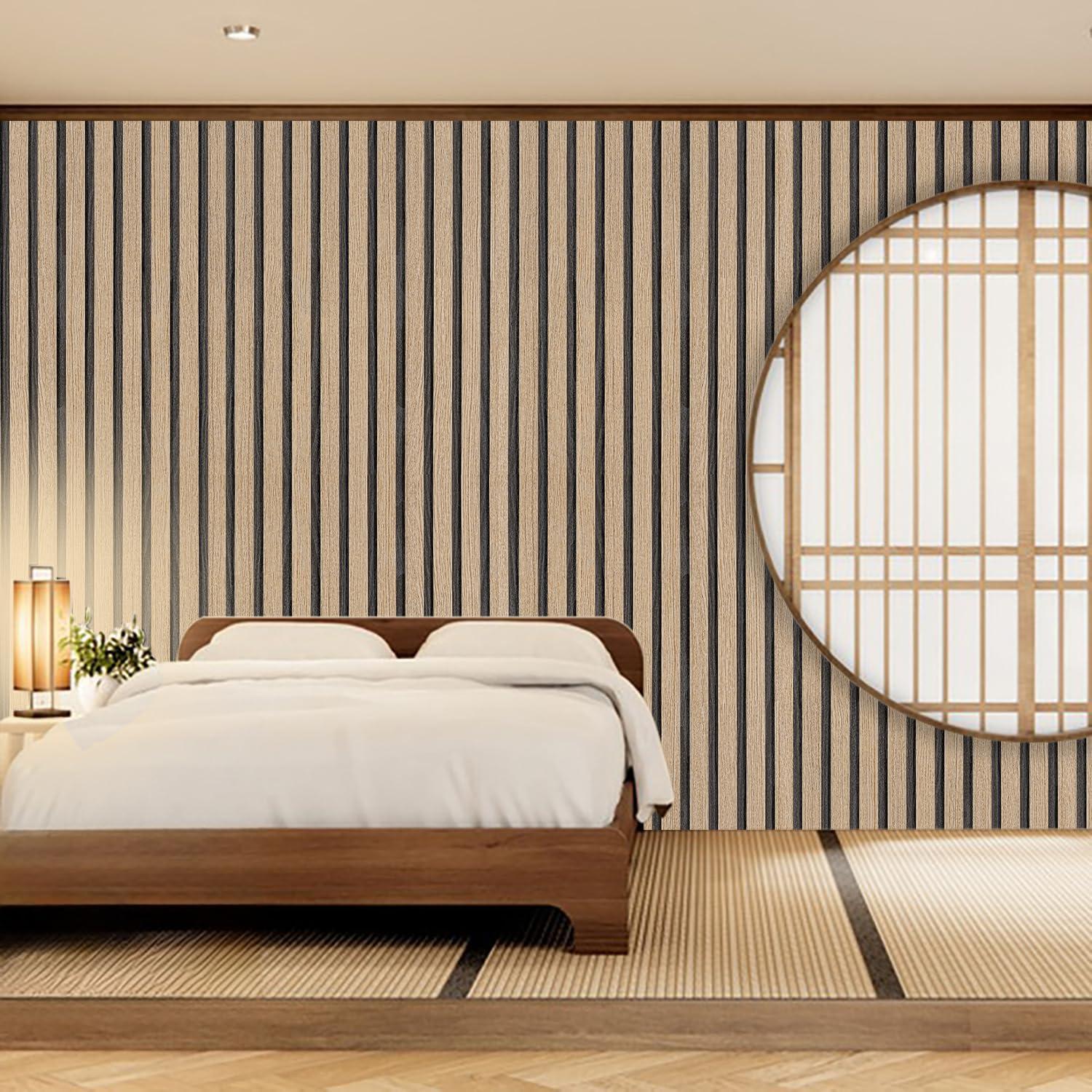 Papel Tapiz Autoadhesivo LOVADA Madera Marrón 44.45cm x 508cm