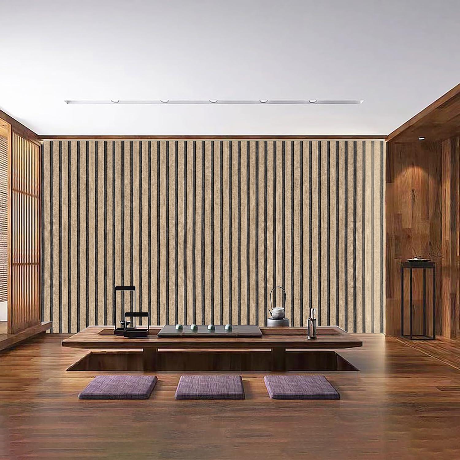 Papel Tapiz Autoadhesivo LOVADA Madera Marrón 44.45cm x 508cm