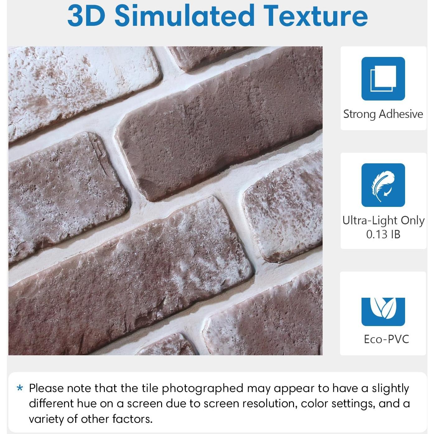 Paneles de Pared 3D Autoadhesivos COMSTICKC 30x30 cm PVC