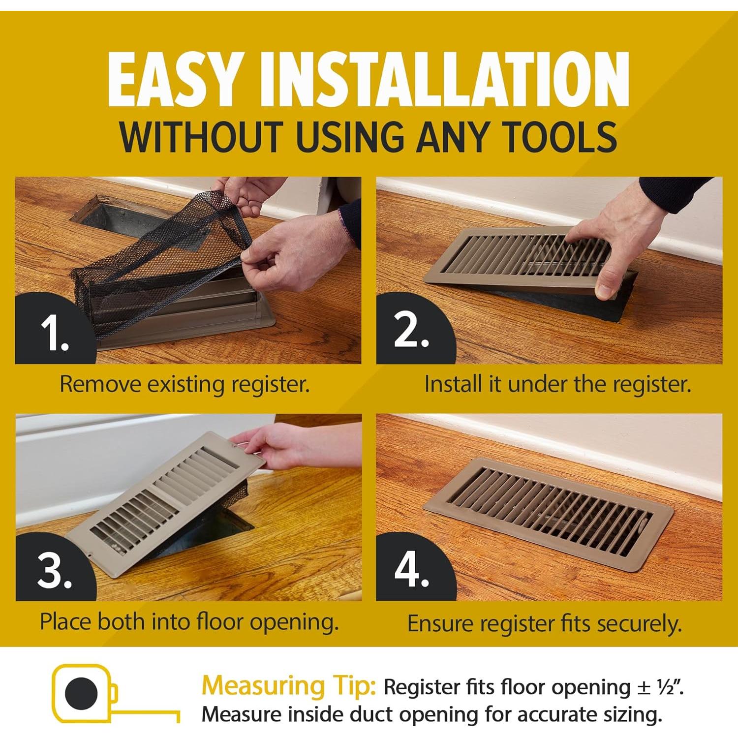 Trampa de Registro HAAK FRT-410-2 Pantalla Ventilación 10x25cm