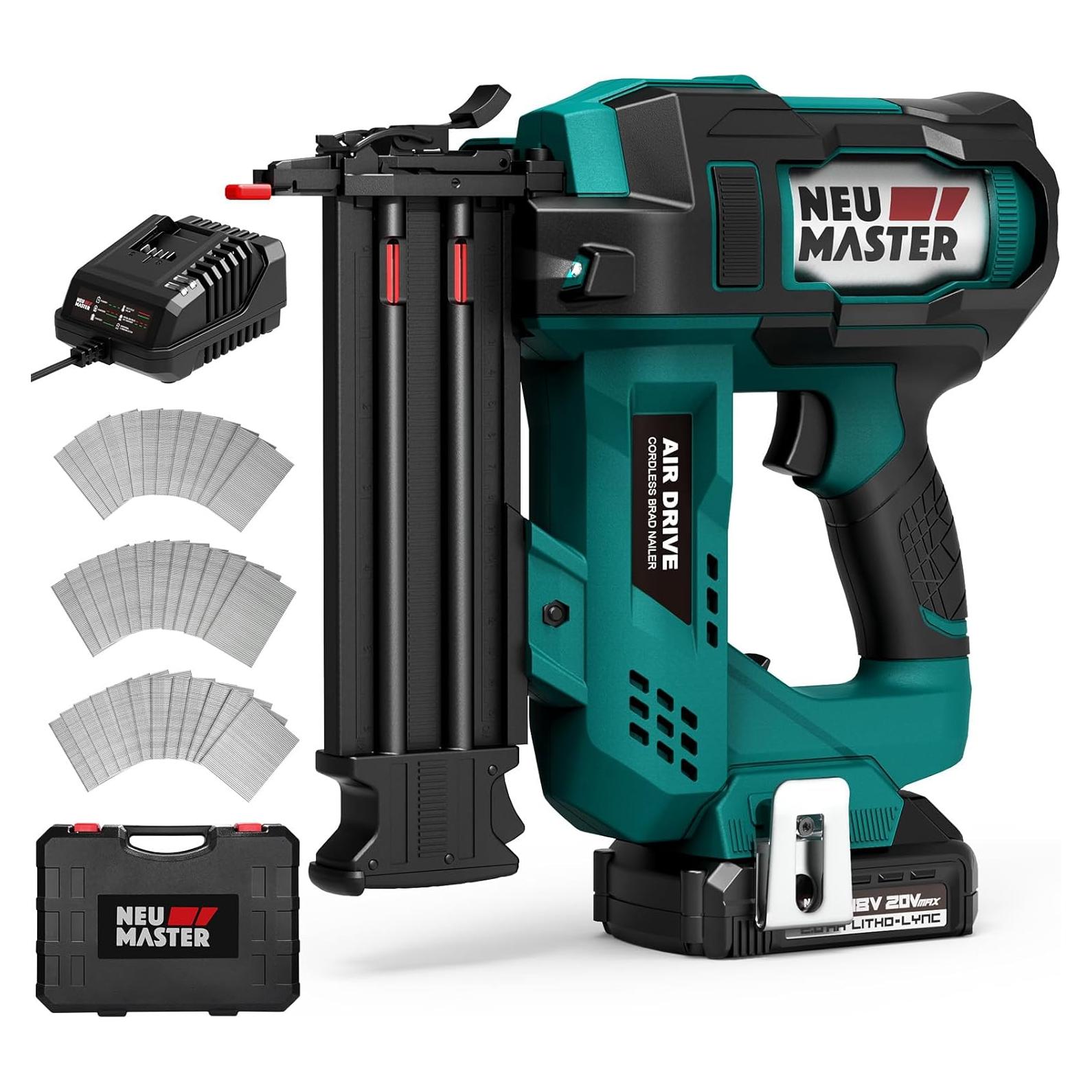 Pistola de Clavos Inalámbrica NEU MASTER 20V 1800 Clavos 5cm