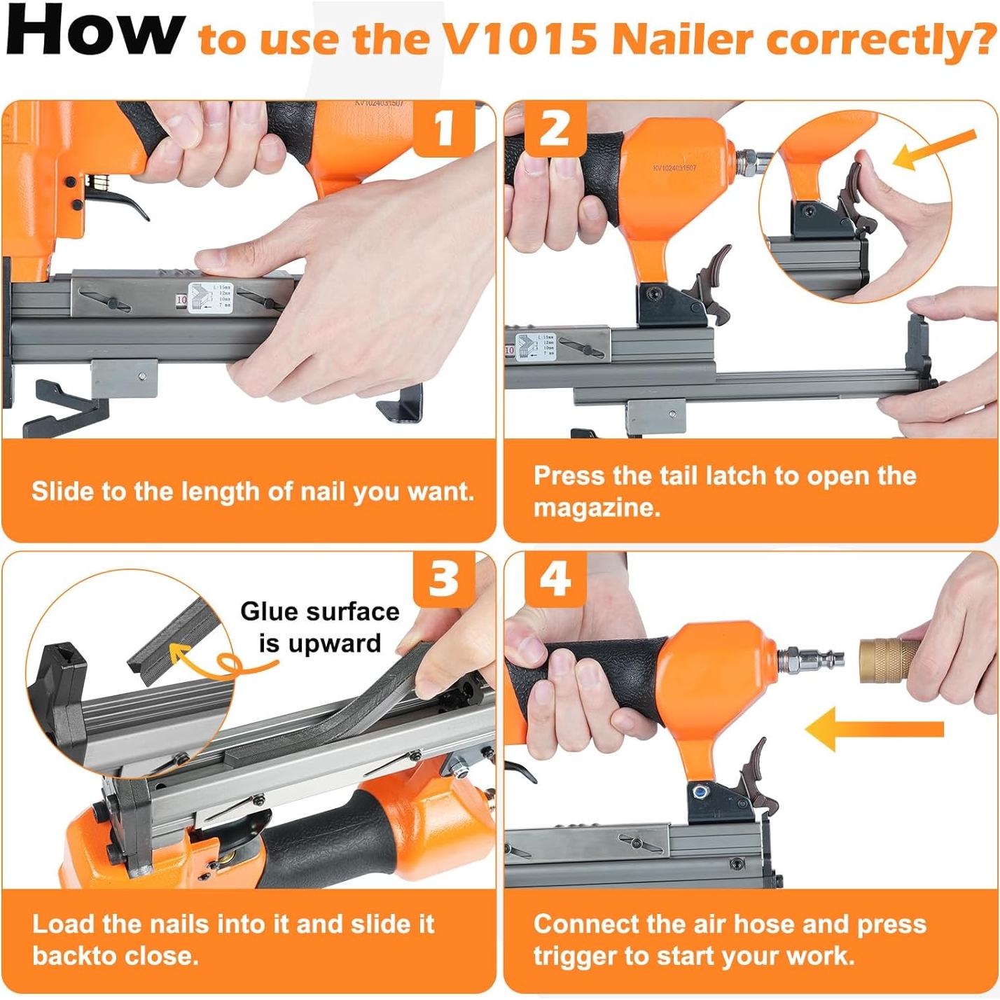 Clavadora Neumática KAMSIN V1015 para Marcos de Fotos
