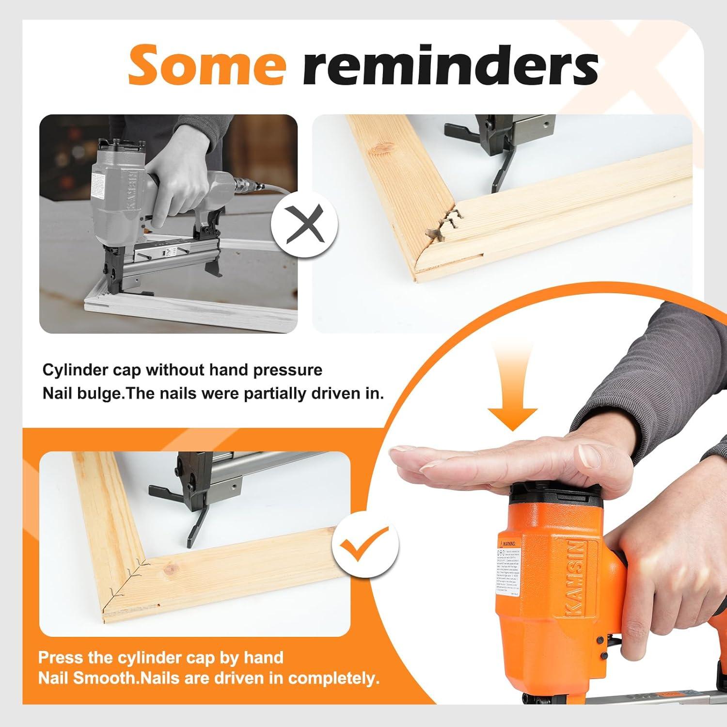 Clavadora Neumática KAMSIN V1015 para Marcos de Fotos