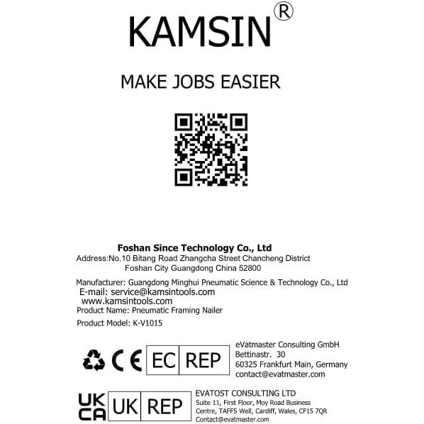 Clavadora Neumática KAMSIN V1015 para Marcos de Fotos