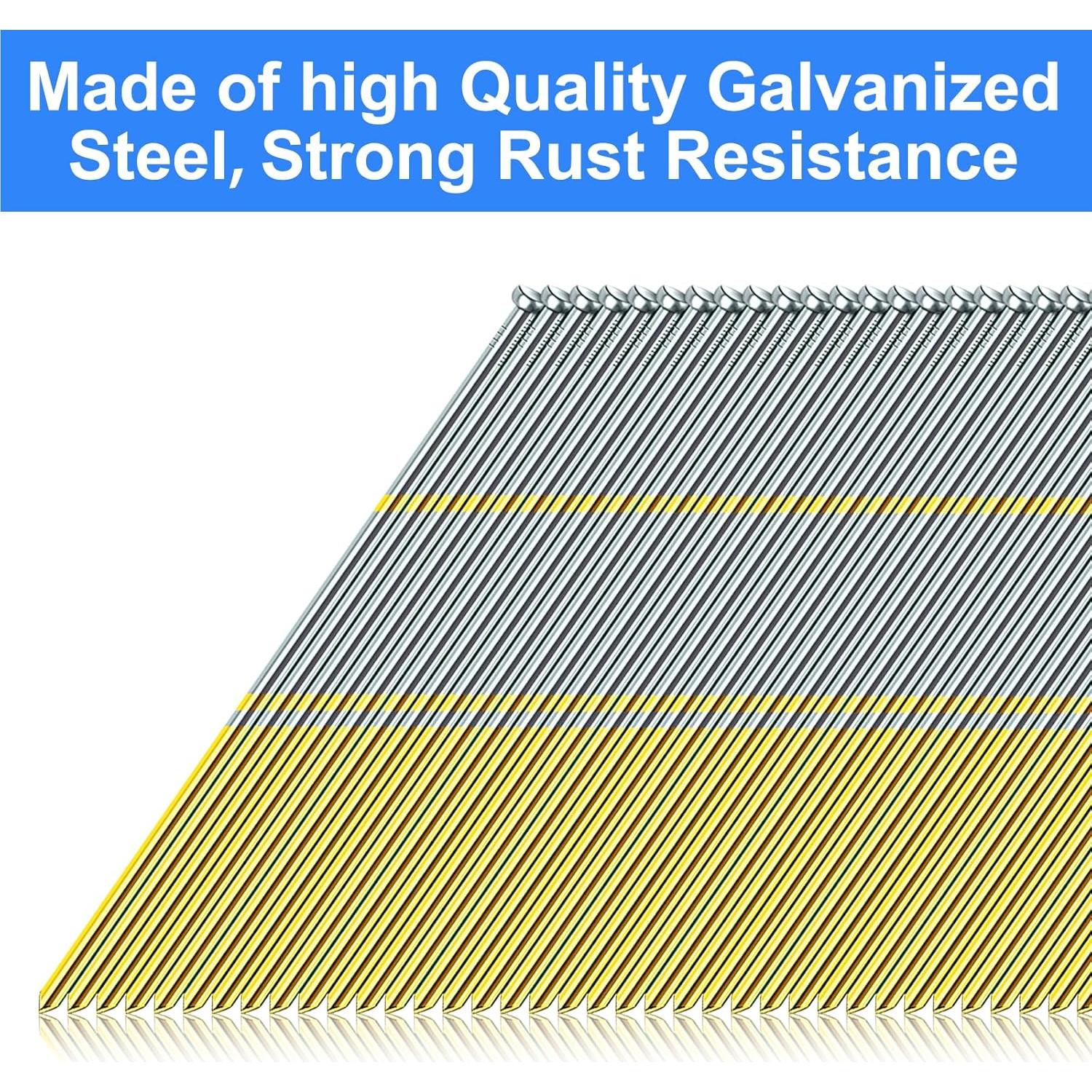 Clavos de Acabado Angulados SimCos 15 Calibre Galvanizados 2000 Pzas