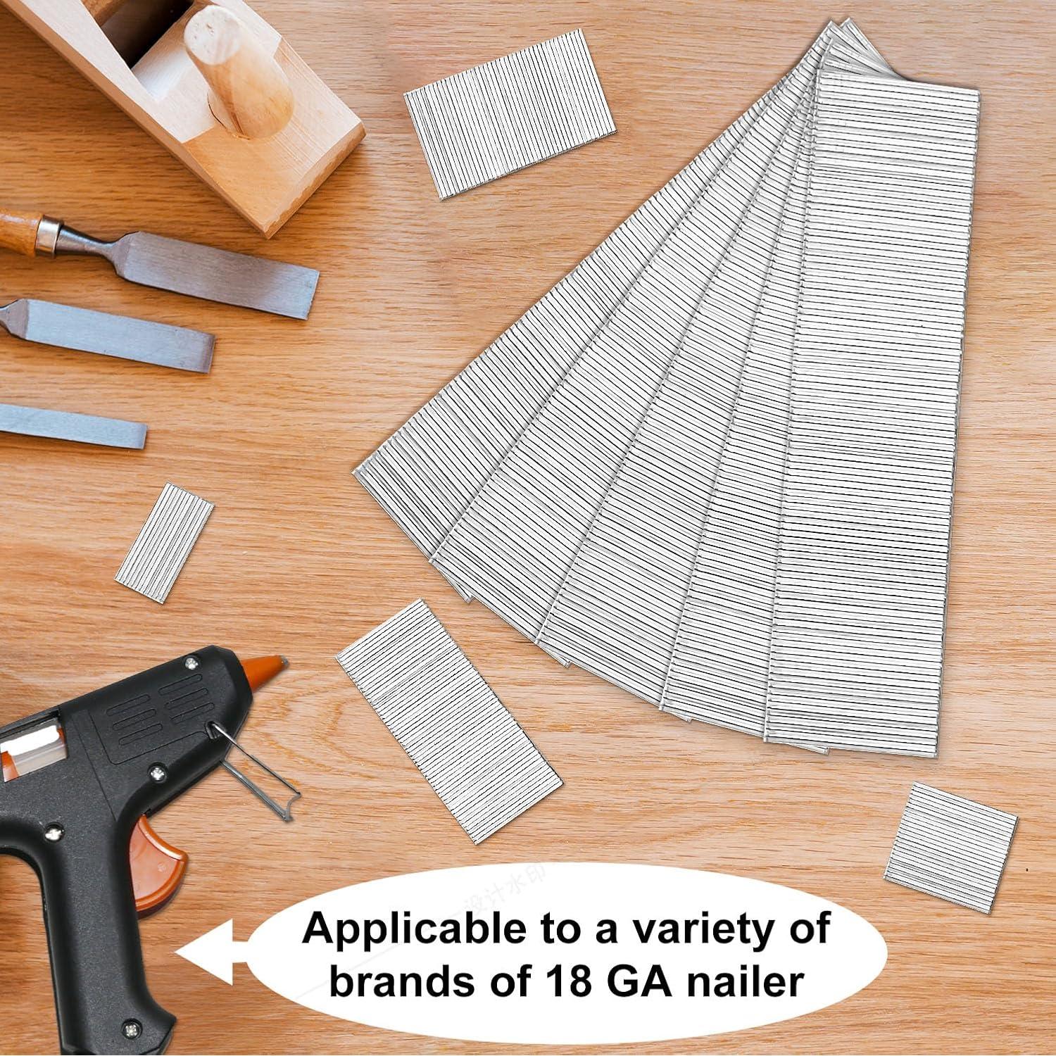 Clavos Brad Galvanizados 18 GA 1.9 cm OUSCHR - Paquete 5000