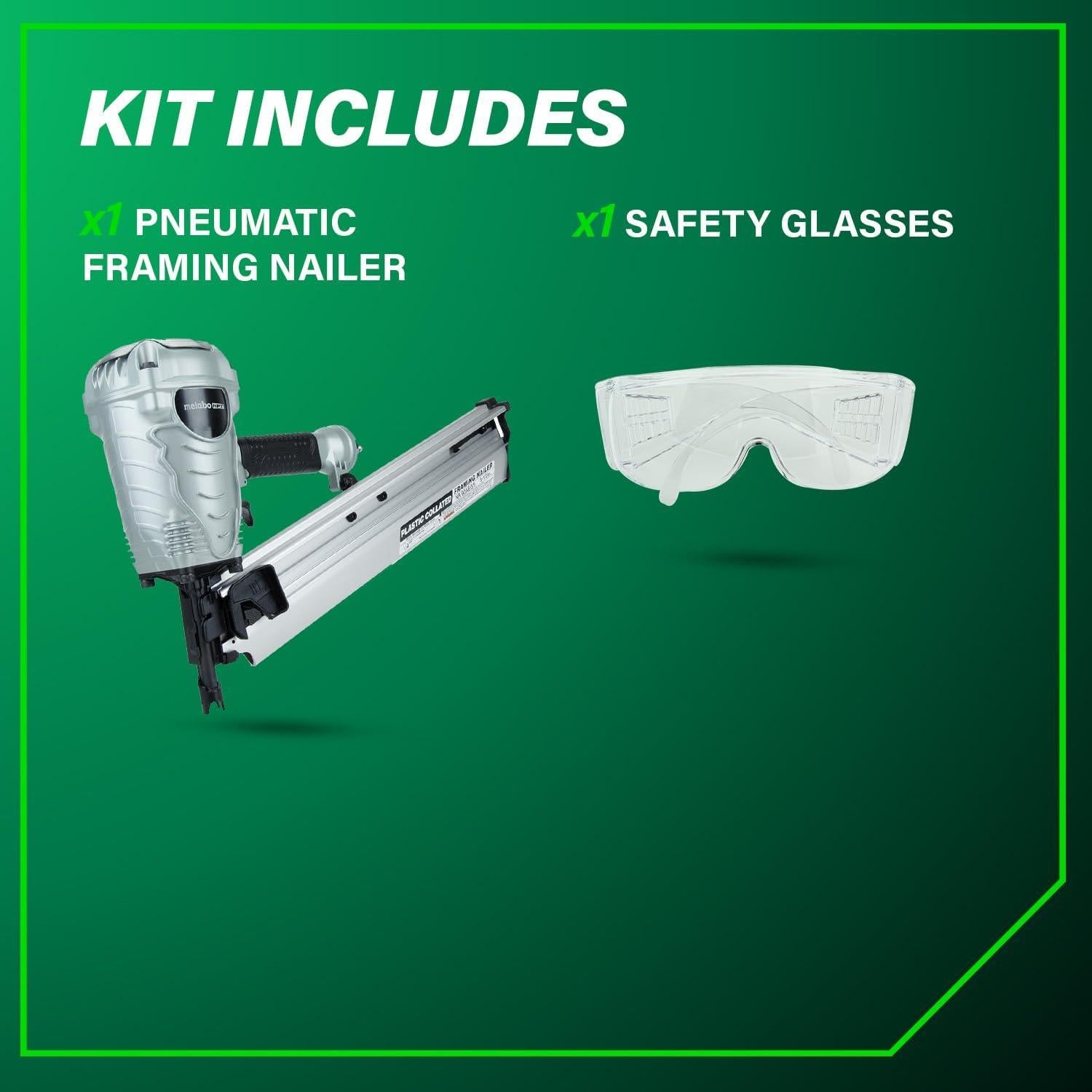 Clavadora de Estructura Metabo HPT NR90AES1 3.4 kg 5.1-8.9 cm