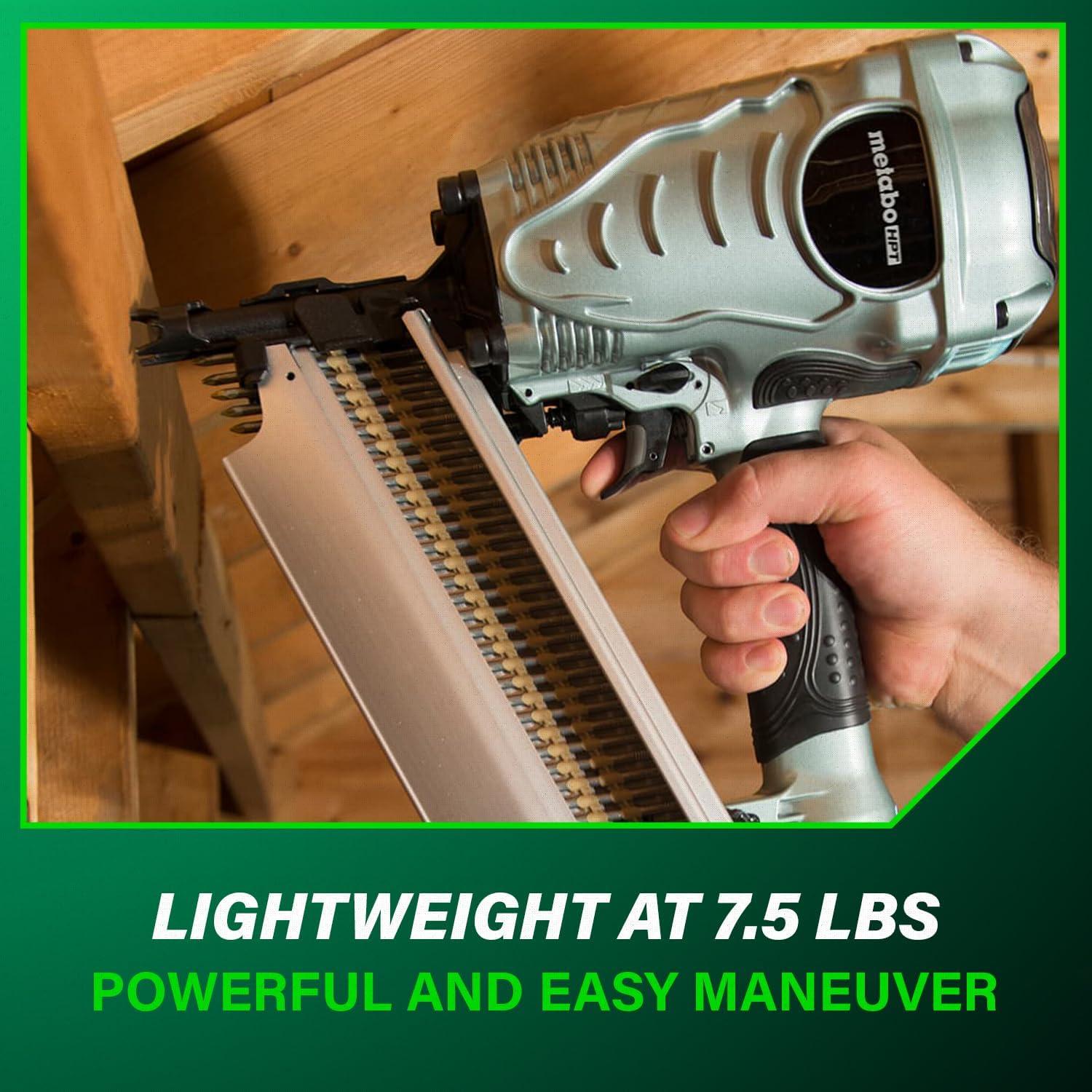 Clavadora de Estructura Metabo HPT NR90AES1 3.4 kg 5.1-8.9 cm