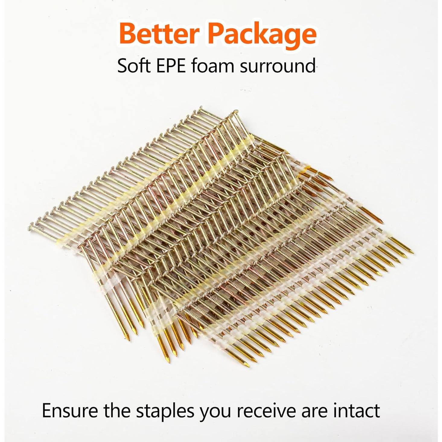 Clavos de Enmarcado 21 Grados SITLDY 450 PCS 3 Tamaños