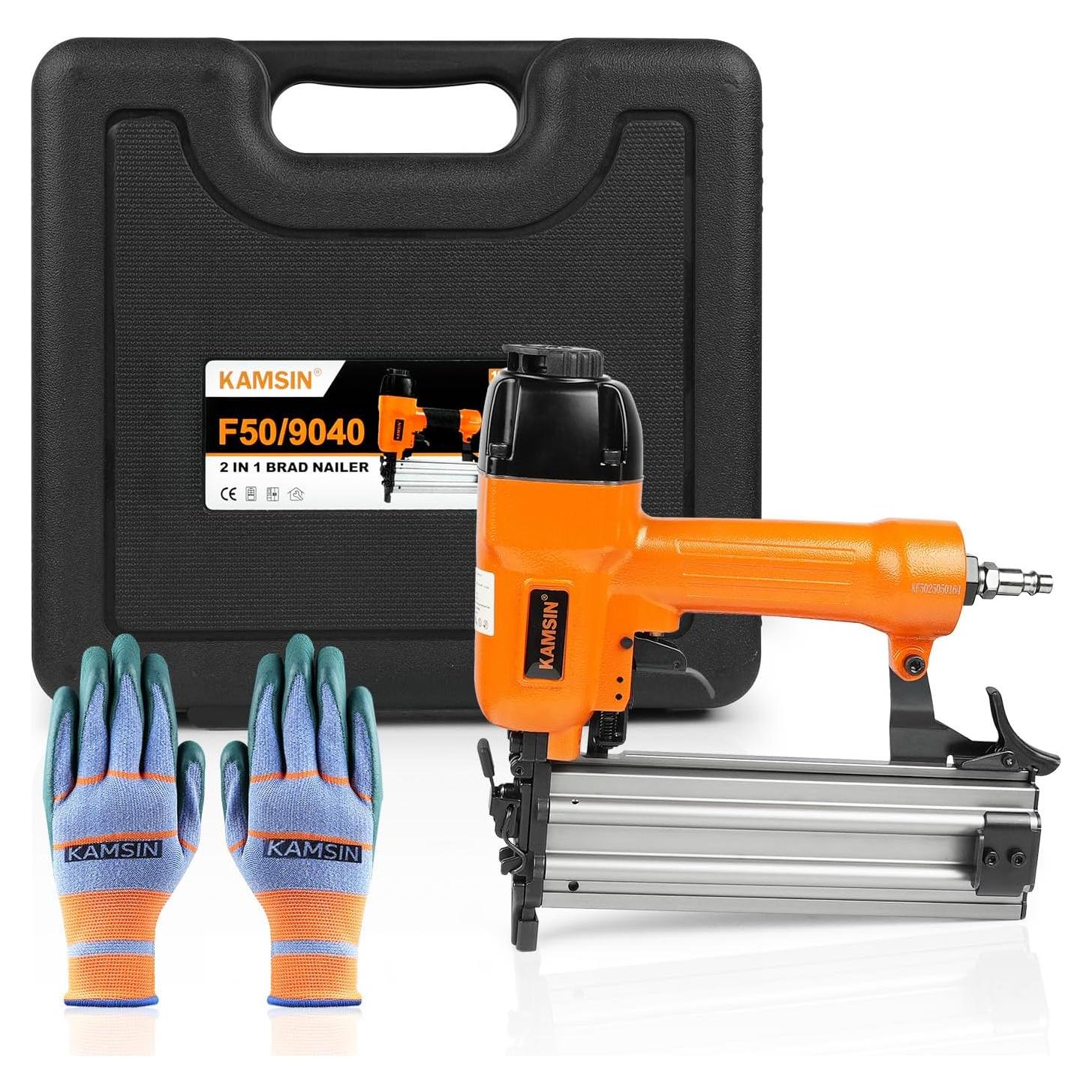 Clavadora y Grapadora Neumática KAMSIN F50/9040 2 en 1