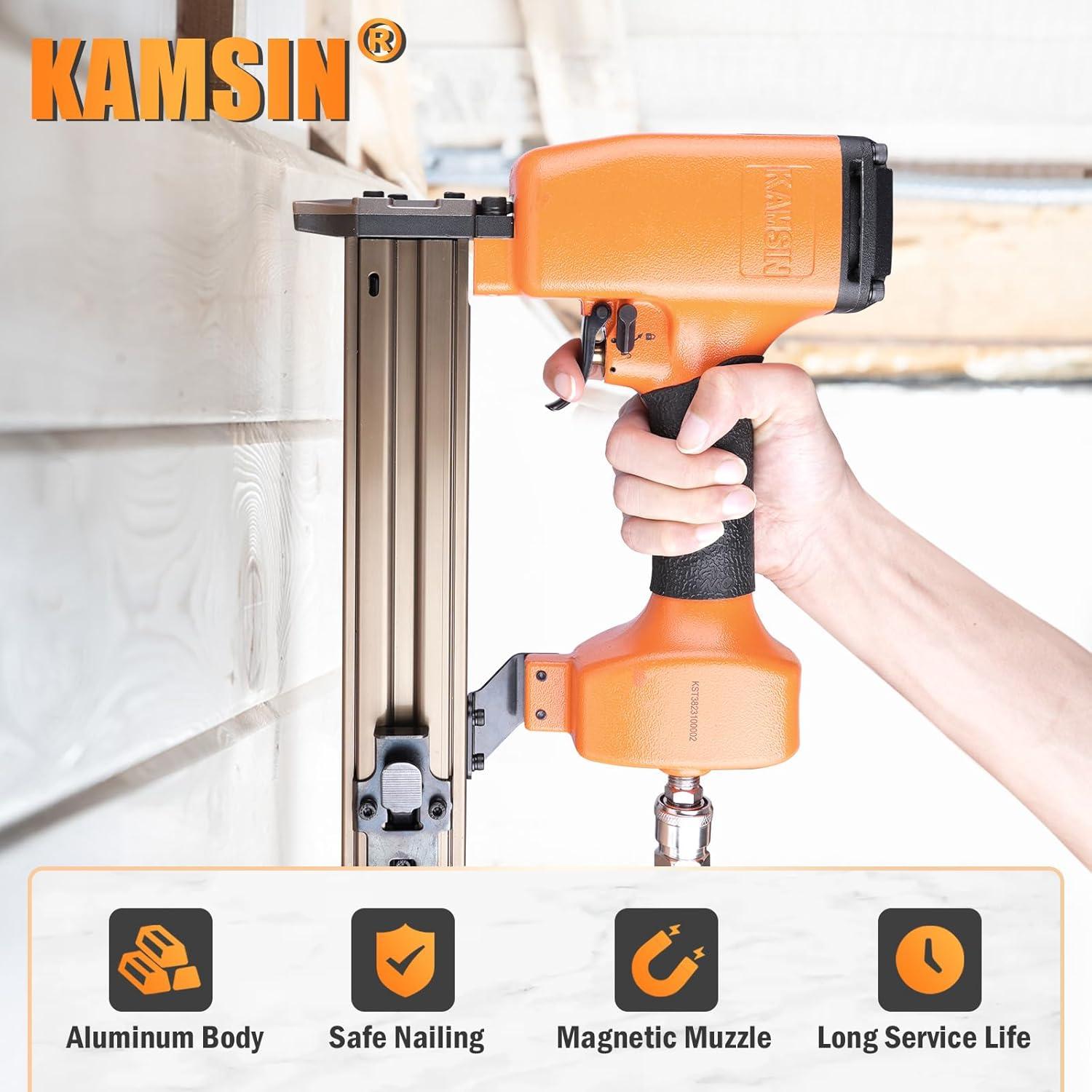 Clavadora Neumática KAMSIN ST38 para Concreto 14 Gauge 18-38 mm