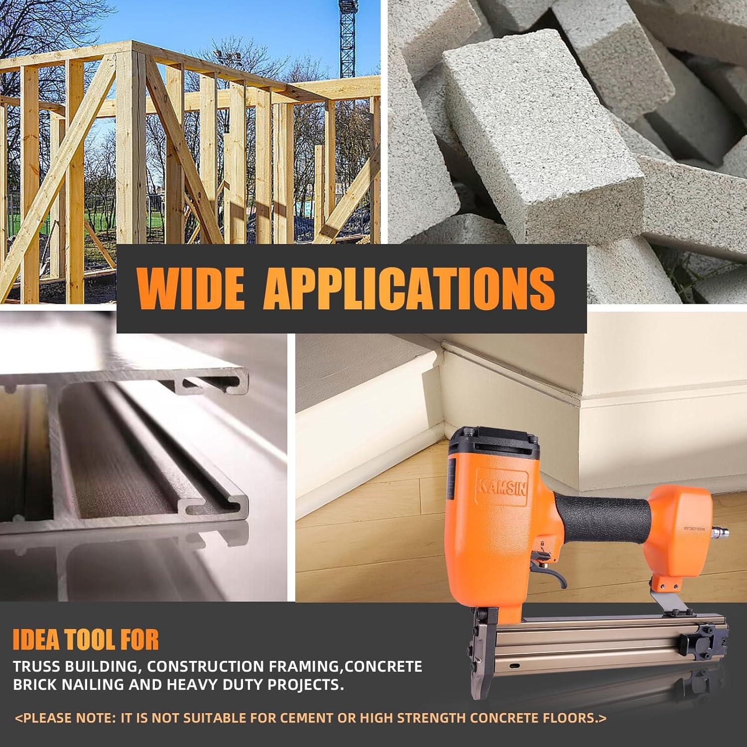 Clavadora Neumática KAMSIN ST38 para Concreto 14 Gauge 18-38 mm