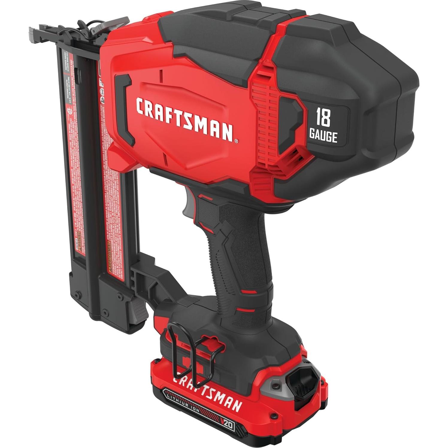 Clavadora Cordless Craftsman V20 18GA con Batería y Cargador