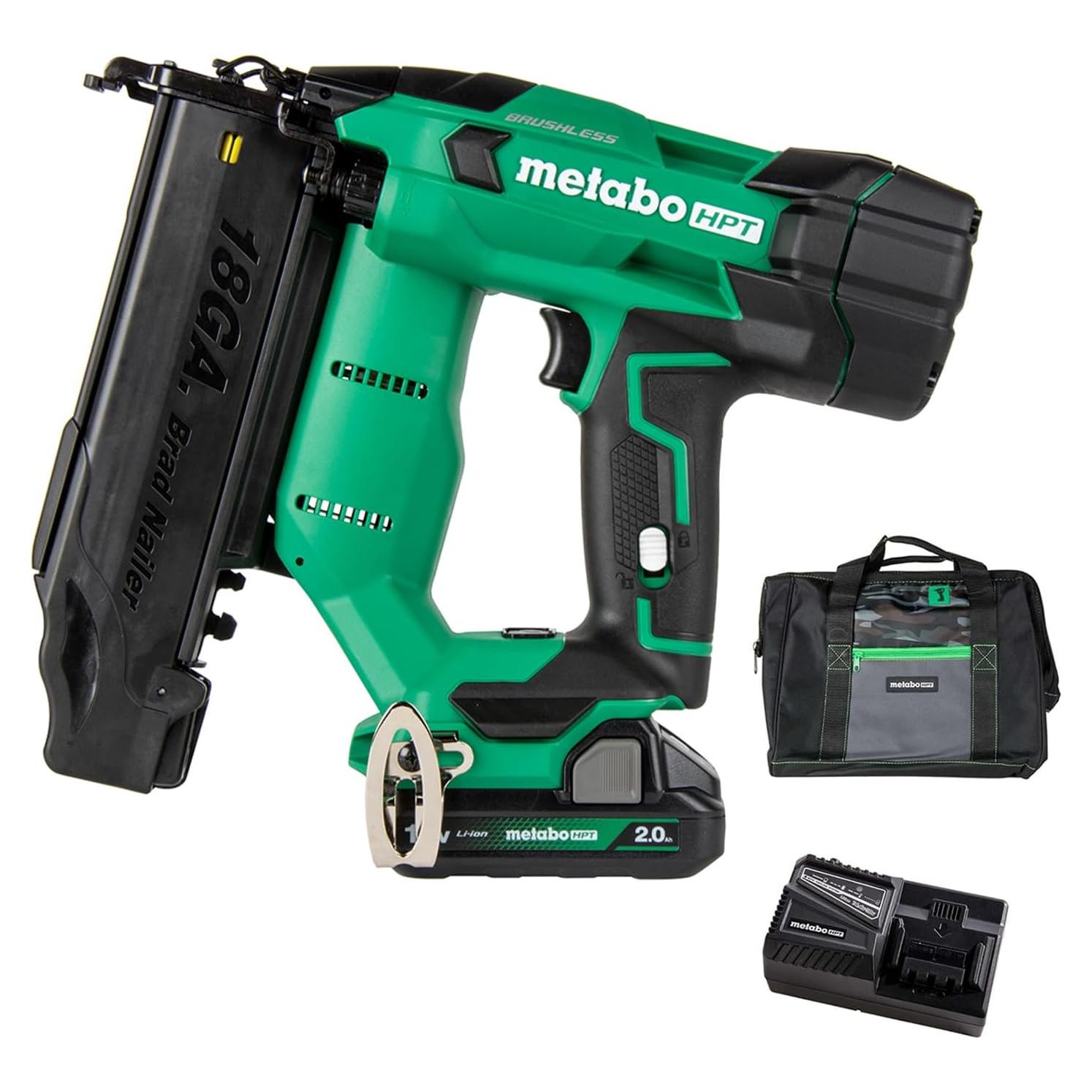 Clavadora de Brad Inalámbrica Metabo HPT 18V 2.0Ah Compacta