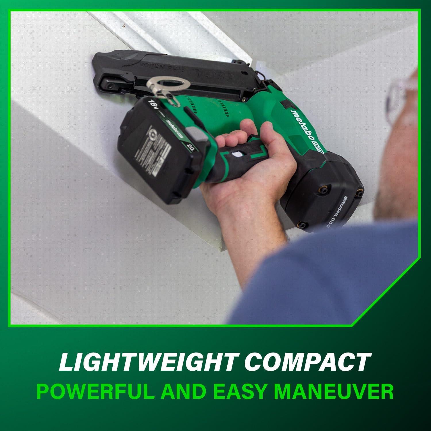 Clavadora de Brad Inalámbrica Metabo HPT 18V 2.0Ah Compacta