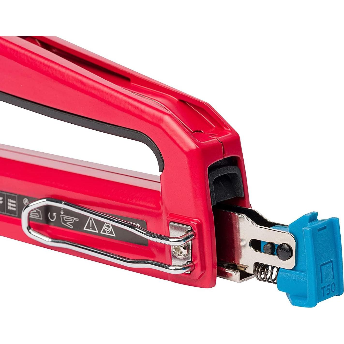 Grapadora Manual 2-en-1 Arrow T50RED2 para Tapicería y Aislamiento