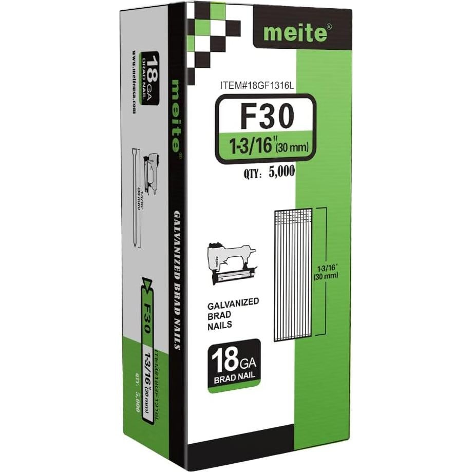 Clavos Brad Galvanizados Meite 18GA 1.15kg 5000 Unidades