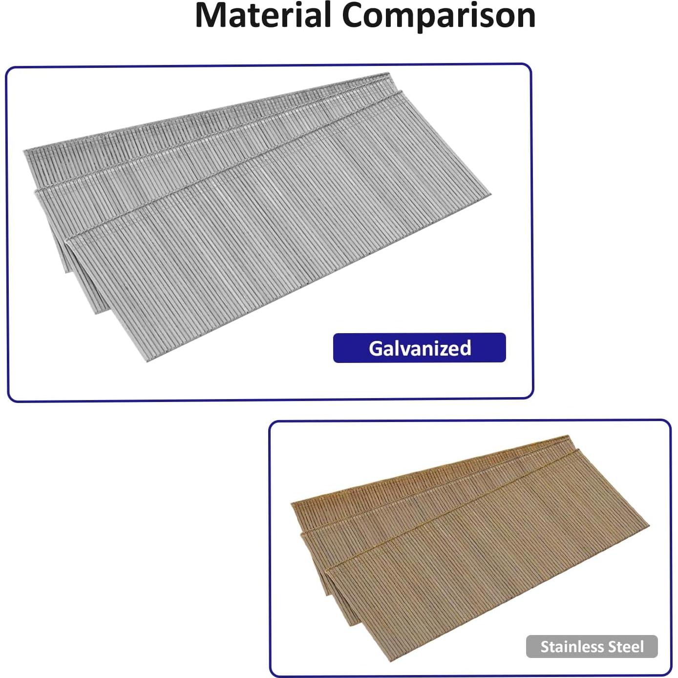 Clavos Brad 18GA Kofdvdz Acero Inoxidable 304 5000 pcs