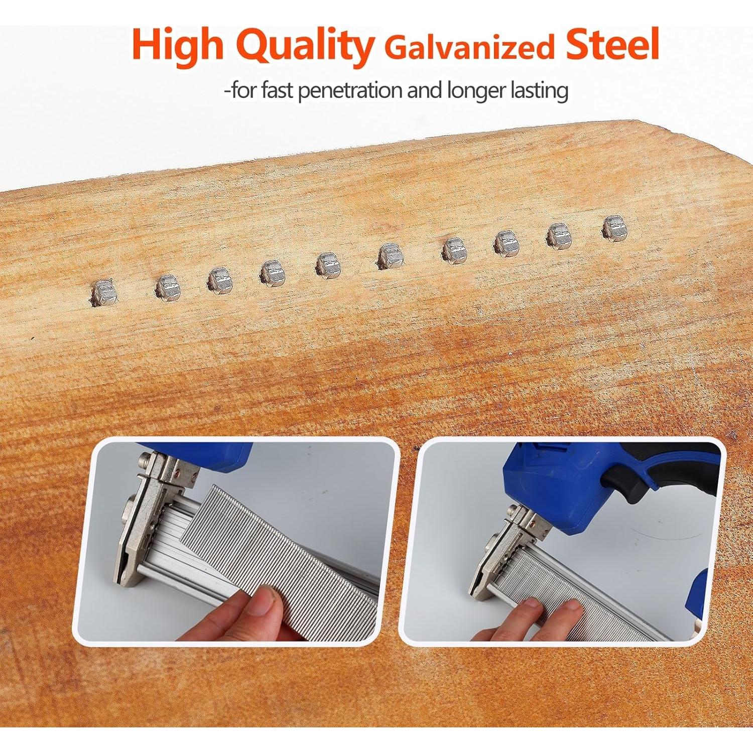 Clavos Brad Galvanizados 1100 Pcs 3 Tamaños para Clavadoras