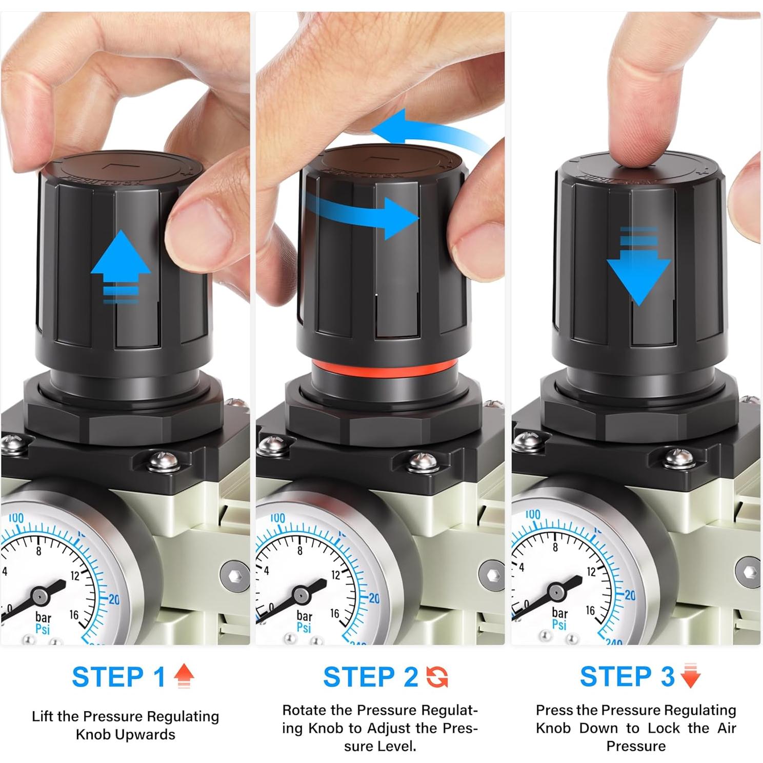 Sistema de Secado de Aire TAILONZ PNEUMATIC 1/2" NPT 240 PSI