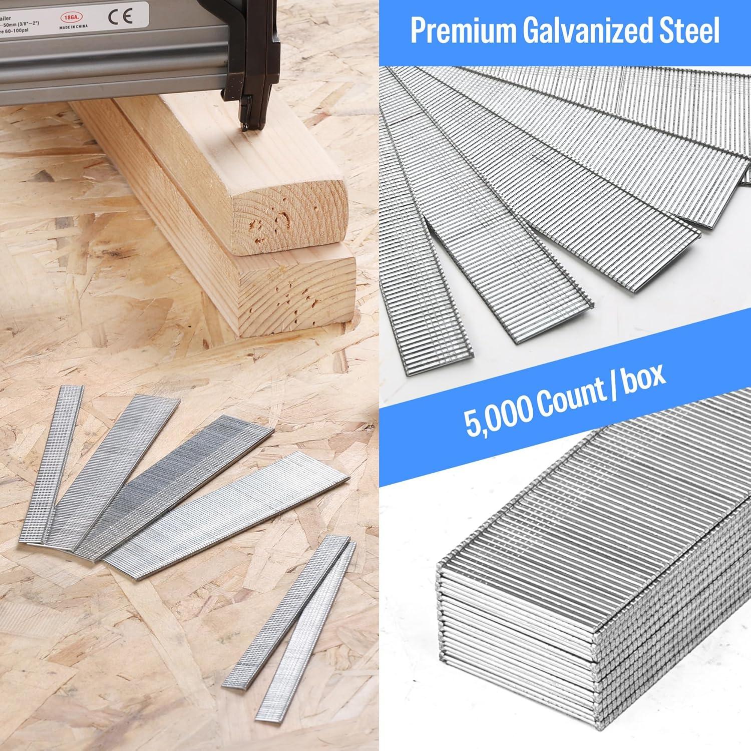 Clavos Brad Galvanizados Meite 18GA 4.45cm 5000 Unidades