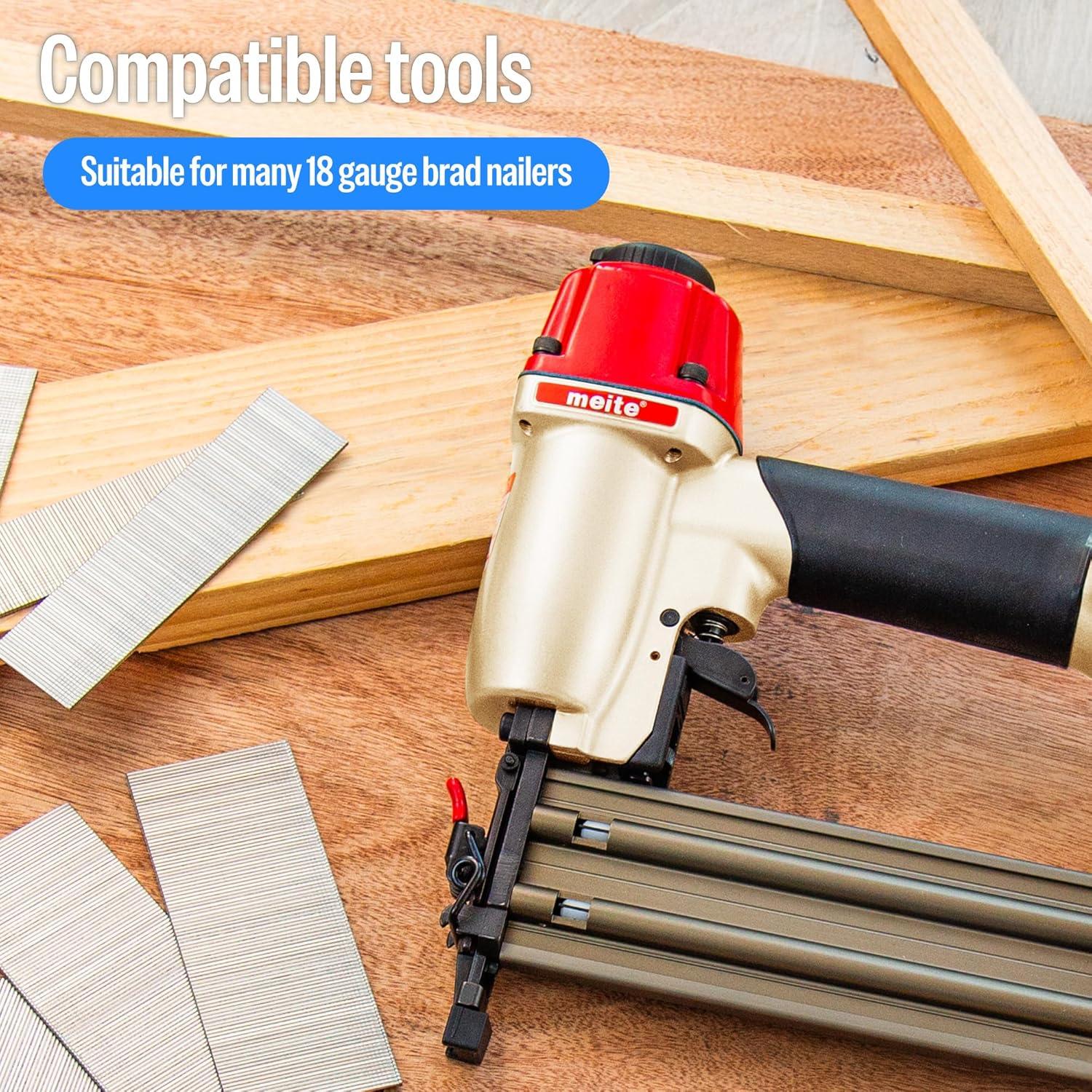 Clavos Brad Galvanizados Meite 18GA 4.45cm 5000 Unidades