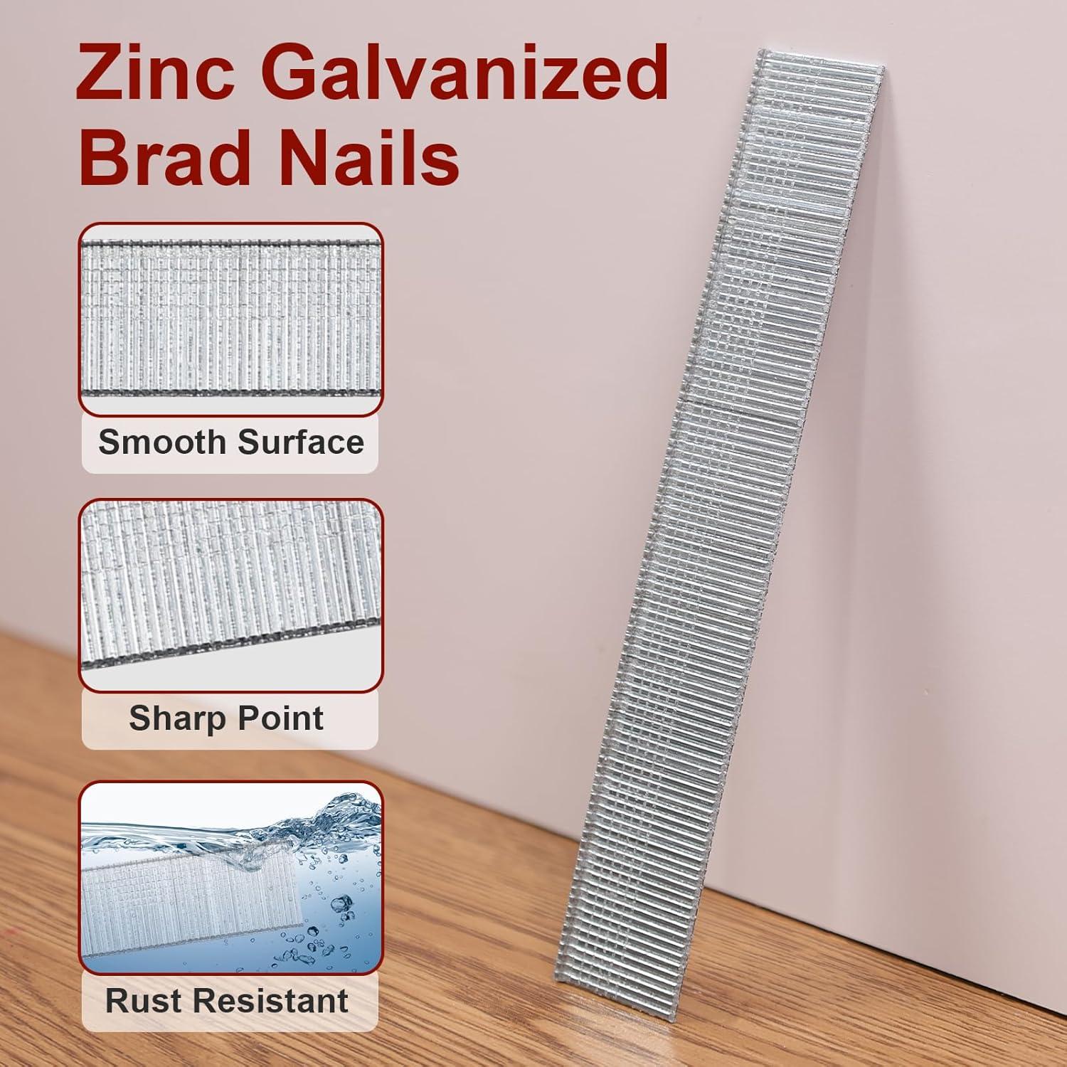 Clavos Brad DEWBIN 18 GA 12000 Cts 19mm Galvanizados