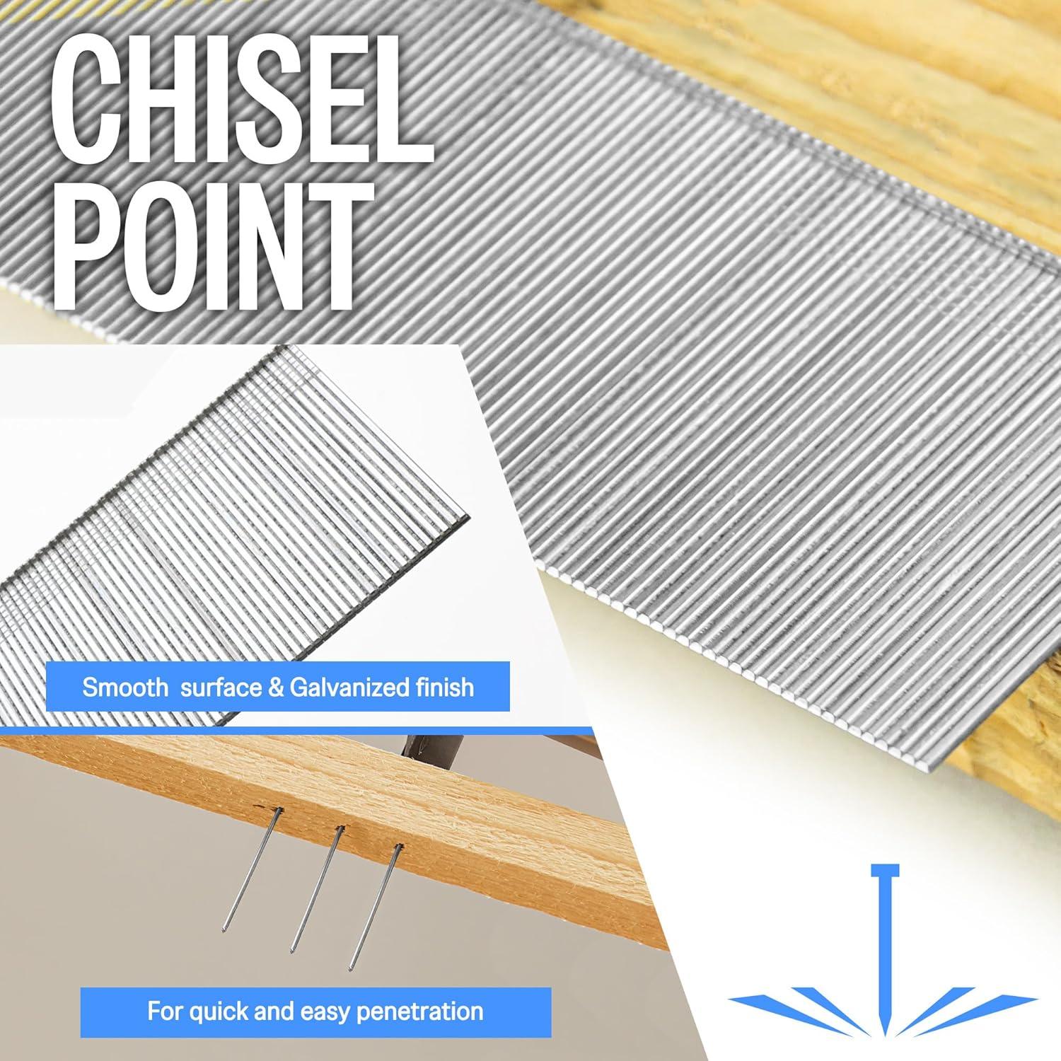 Clavos Brad Galvanizados Meite 18GA 31.75mm - 5000 Piezas