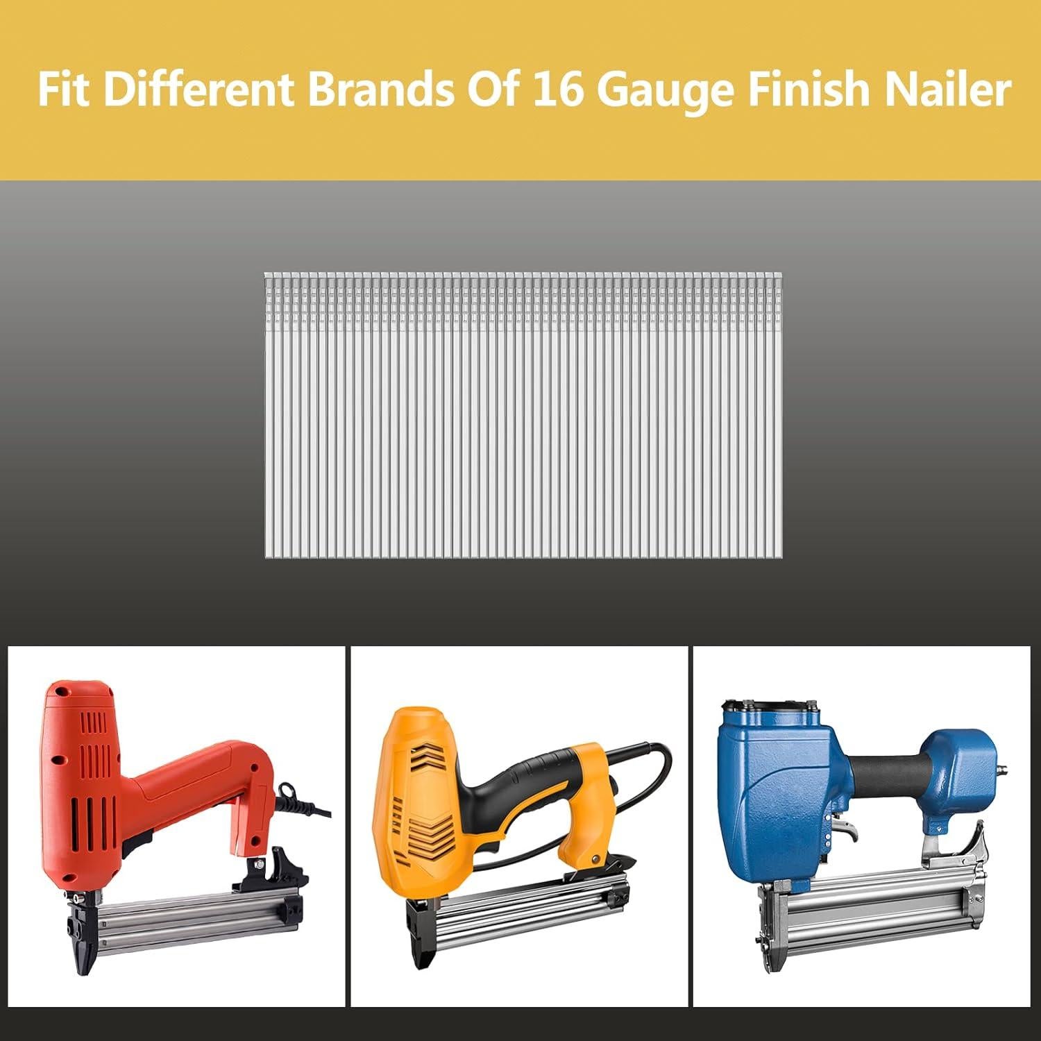 Clavos de Acabado 16 GA SimCos Acero Inoxidable 304 - 1200 Piezas