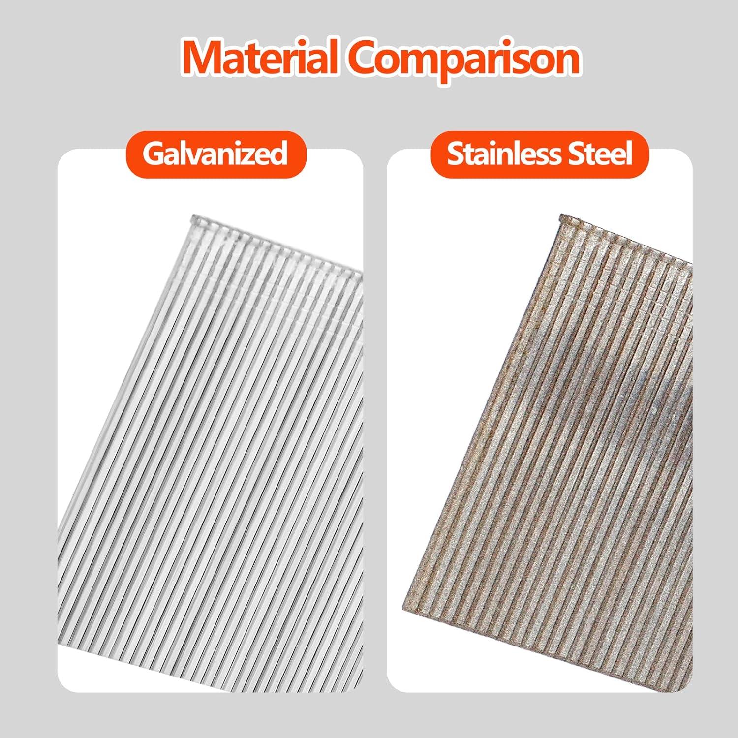 Clavos Brad de Acero Inoxidable 304 18GA 1600 Unidades Variados