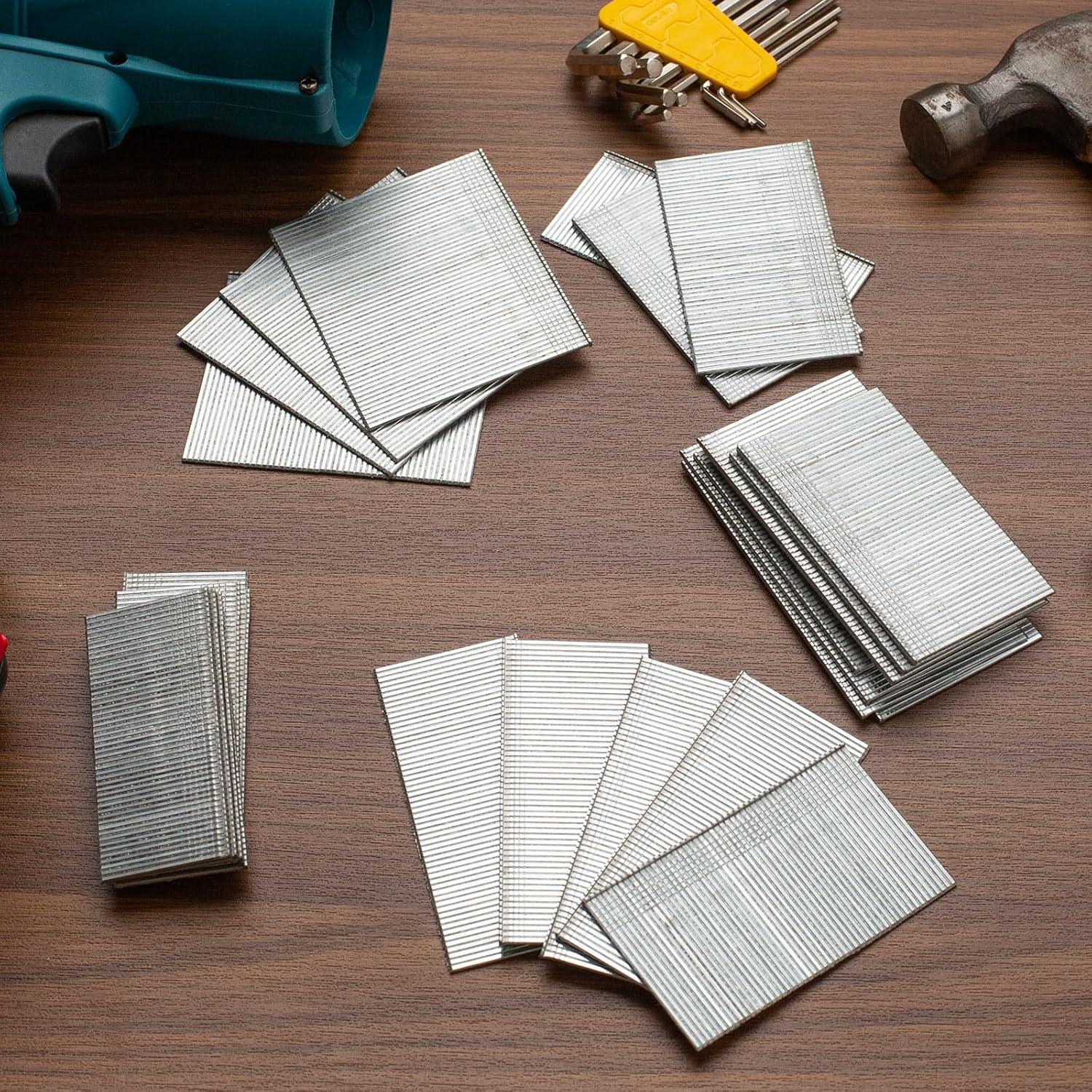 Clavos de Acabado 16 Gauge NIANRONGHUA 5000 Piezas 5 Tamaños