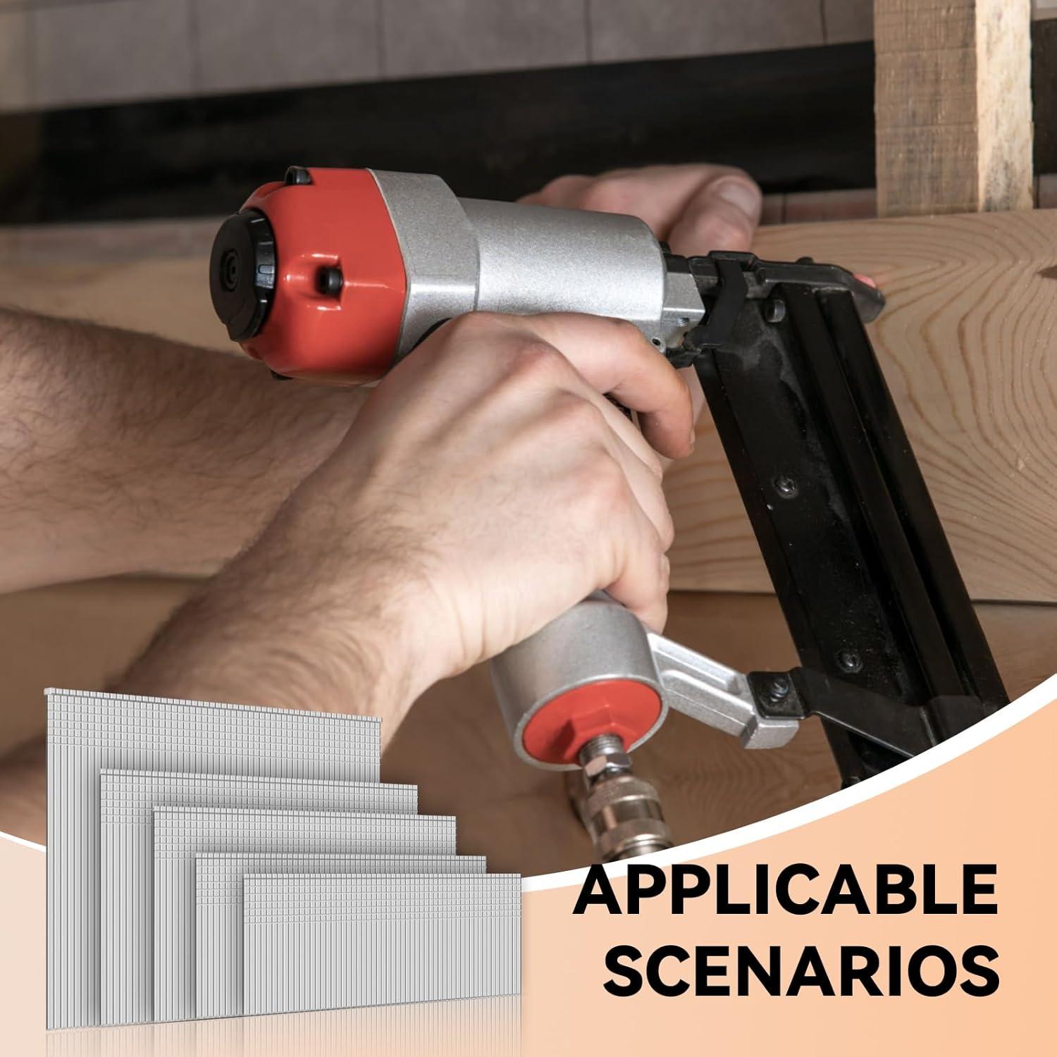 Clavos de Acabado 16 Gauge NIANRONGHUA 5000 Piezas 5 Tamaños