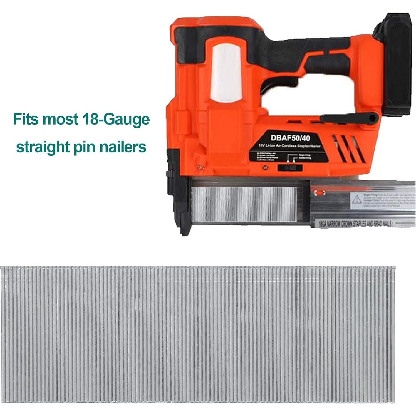 Clavos Brad Galvanizados 18 Gauge 5.08 cm MIVIDE - Paquete 5000