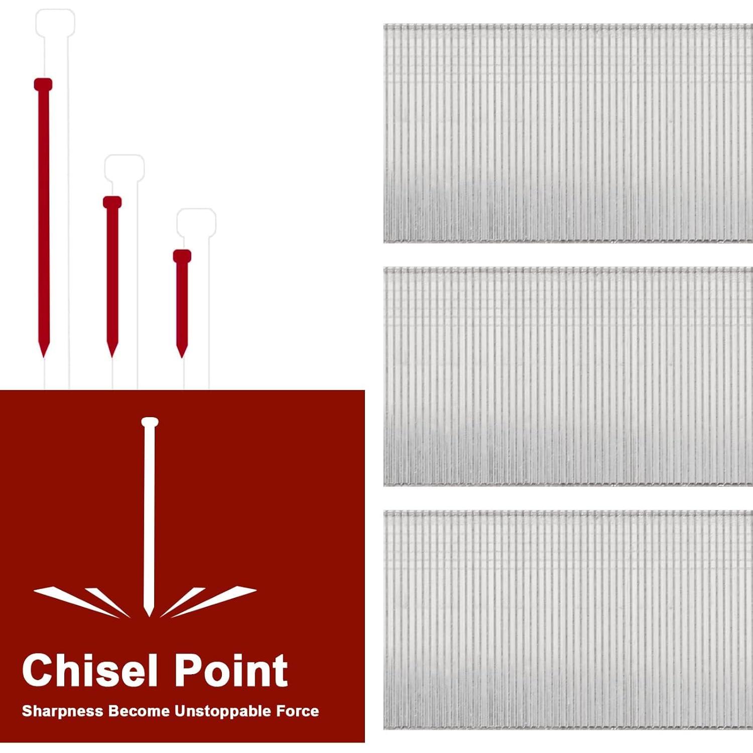 Clavos Brad DEWBIN 18 GA 6000 Pcs 38mm Galvanizados