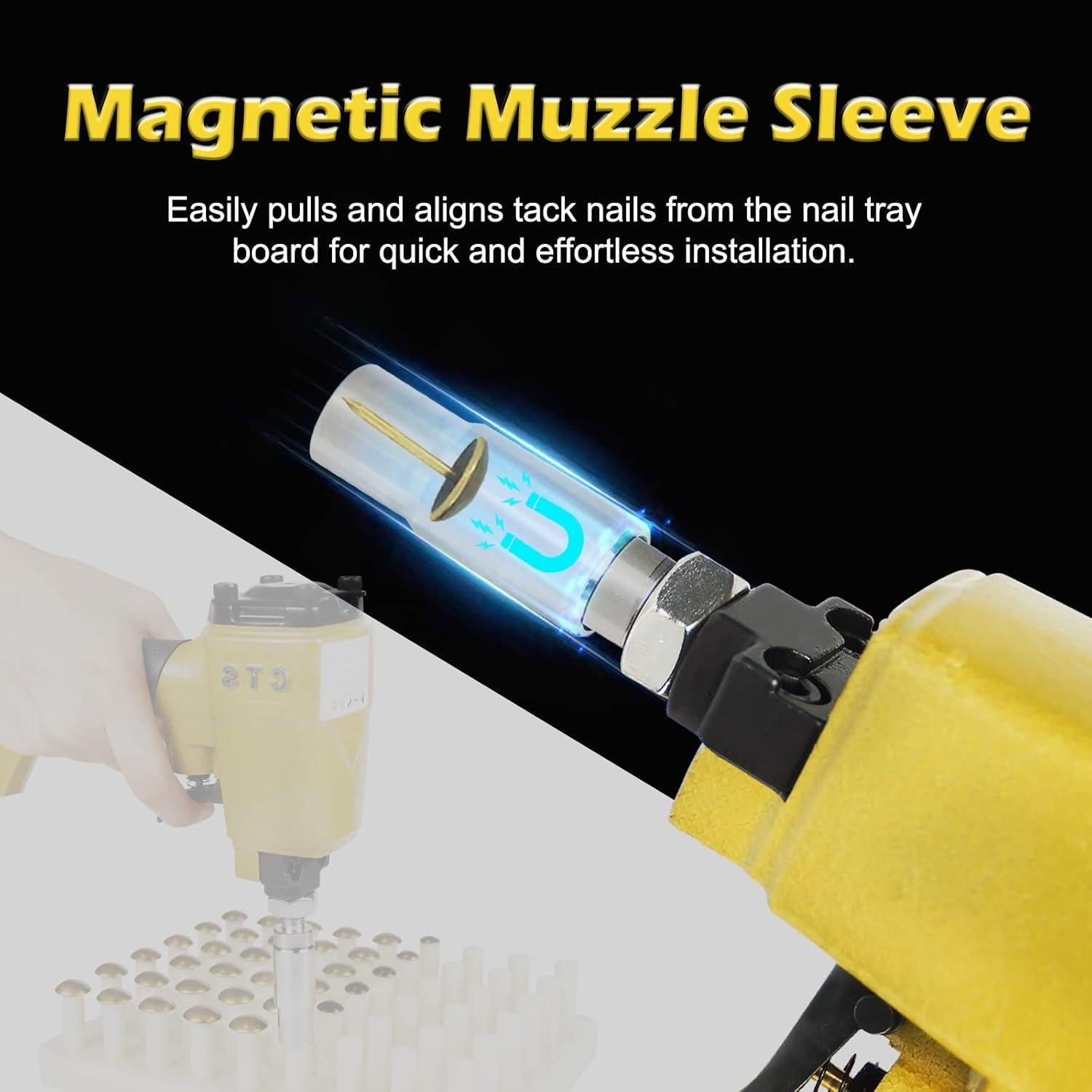 Pistola de Clavos Neumática CTS 1170 para Tapicería 11.7mm