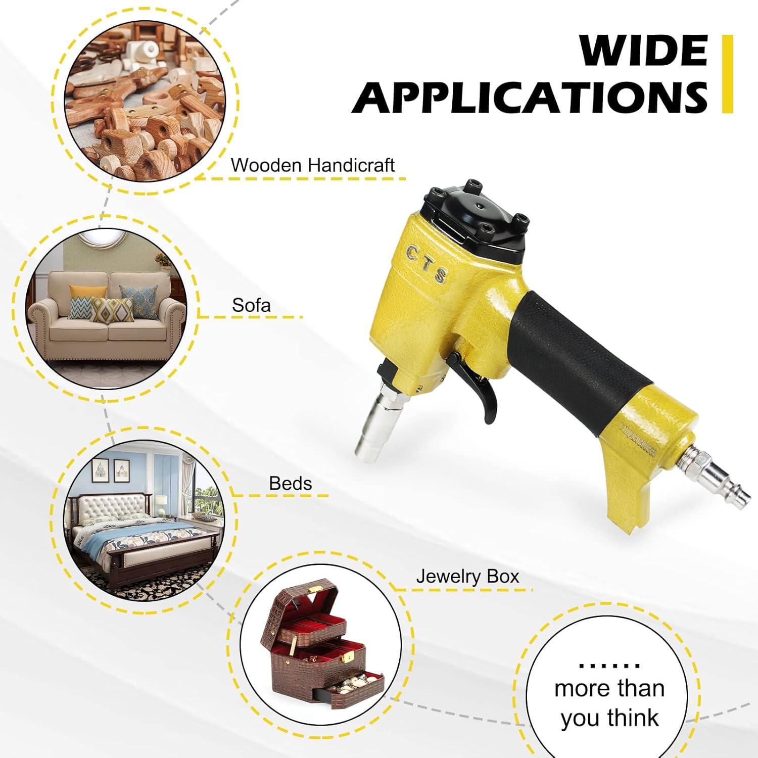 Pistola de Clavos Neumática CTS 1170 para Tapicería 11.7mm