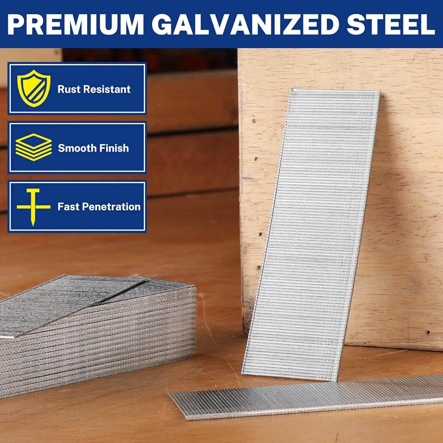 Clavos Brad Universales WORKPRO 18 Gauge 6000 Piezas 3.18 cm