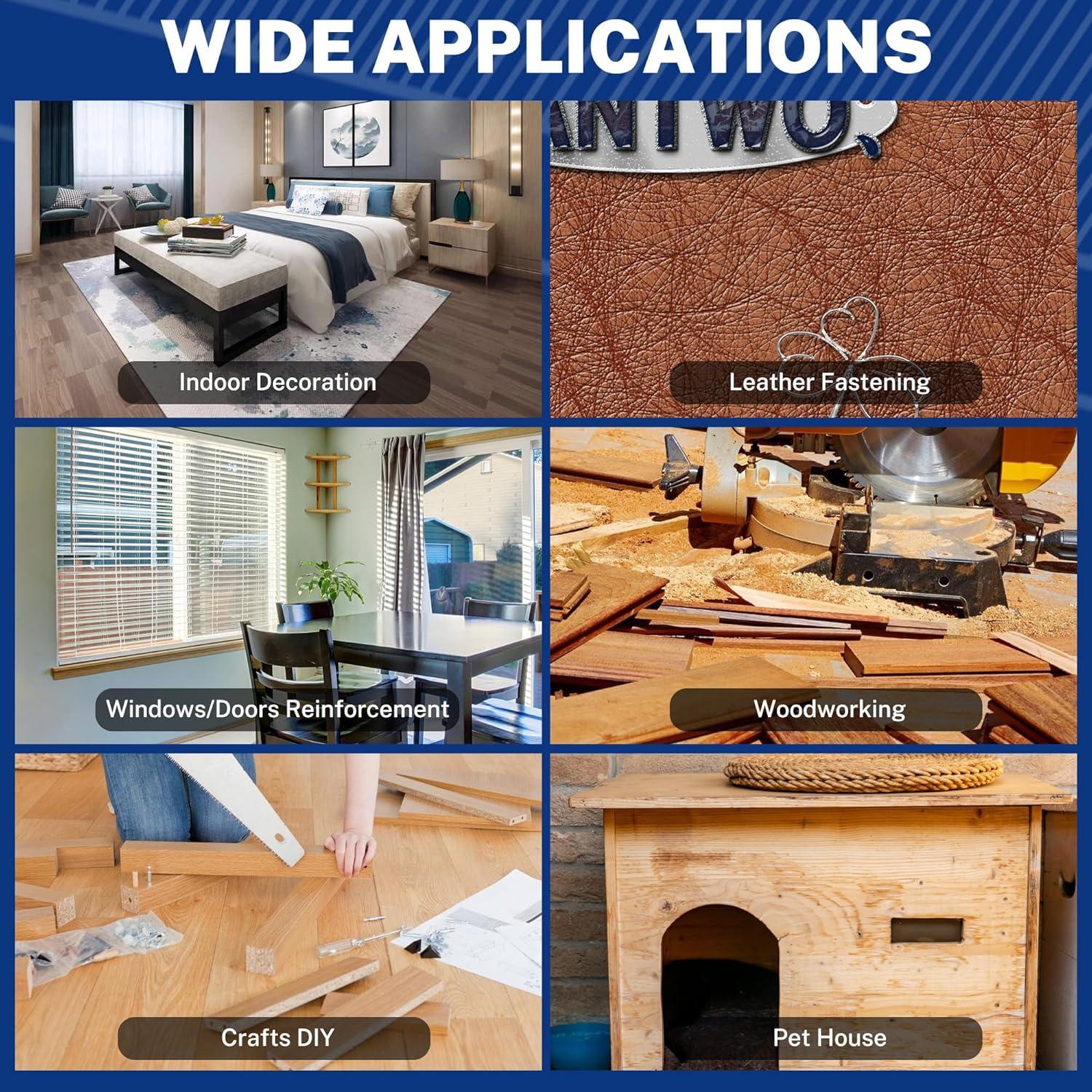 Clavos Brad Universales WORKPRO 18 Gauge 6000 Piezas 3.18 cm